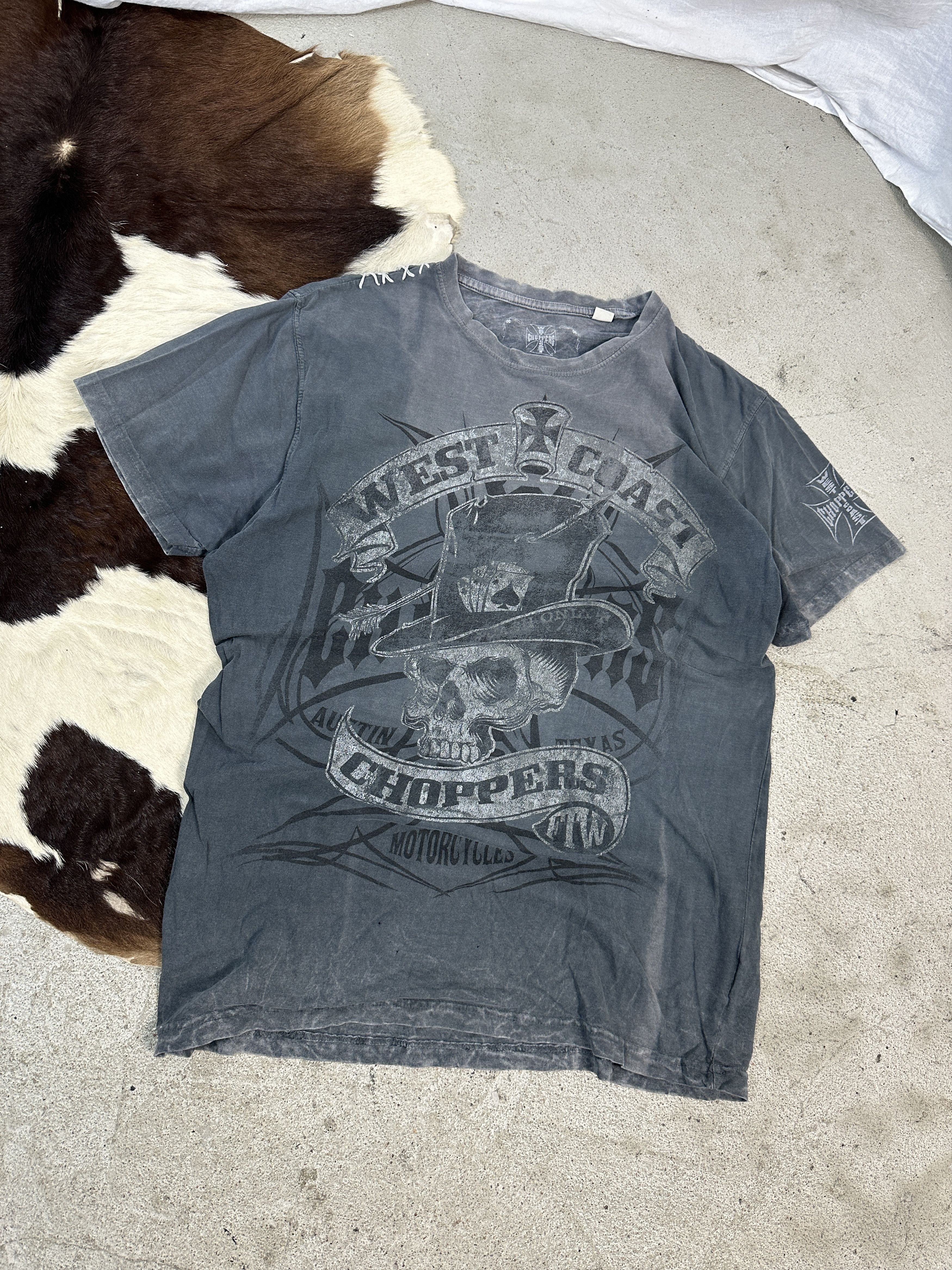 Vintage × West Coast Choppers Vintage West Coast Choppers Washed T-shirt Size US L / EU 52-54 / 3 - 1 Thumbnail