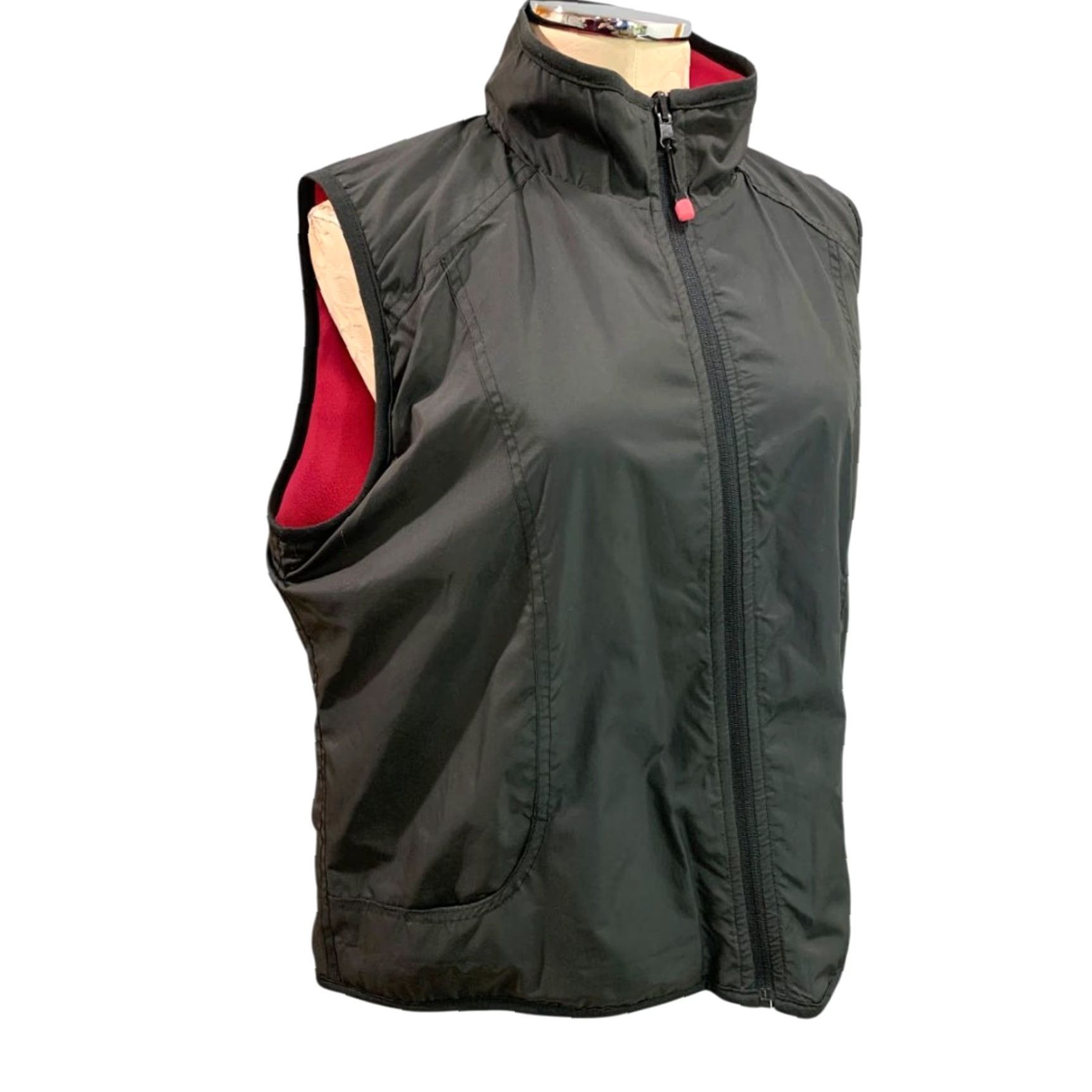 Oleg Cassini Oleg Cassini Sport Womens Reversible Fleece Pink Vest Full Zip Size XL Size XL / US 12-14 / IT 48-50 - 6 Thumbnail
