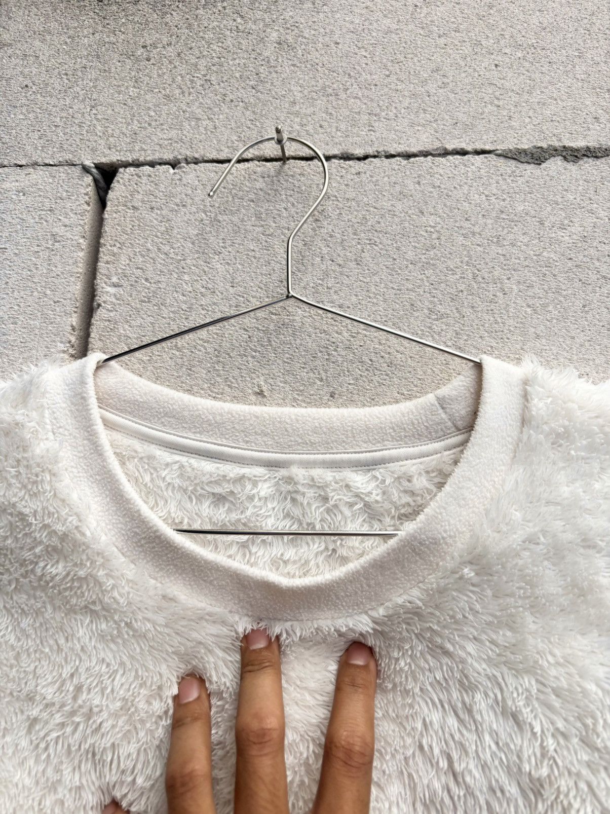 If Six Was Nine Fur White Swetashirt Size US M / EU 48-50 / 2 - 2 Thumbnail