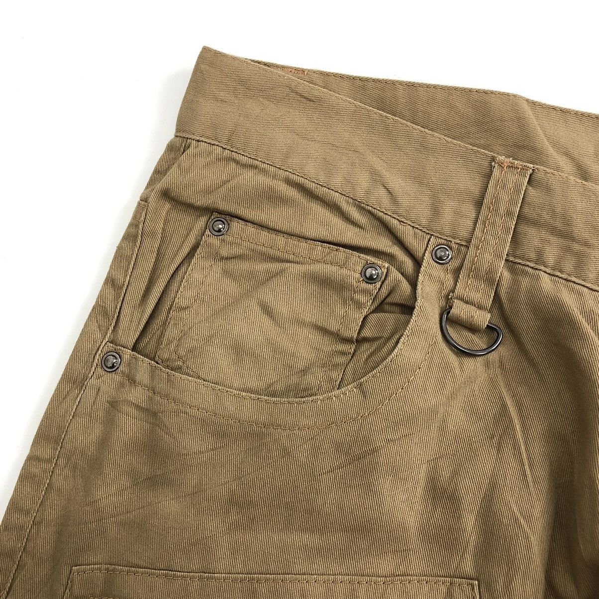 If Six Was Nine × Japanese Brand × LOWBOX Vintage Y2K Lowbox Bondage Double Knee Cargo Pants Size US 34 / EU 50 - 10 Thumbnail