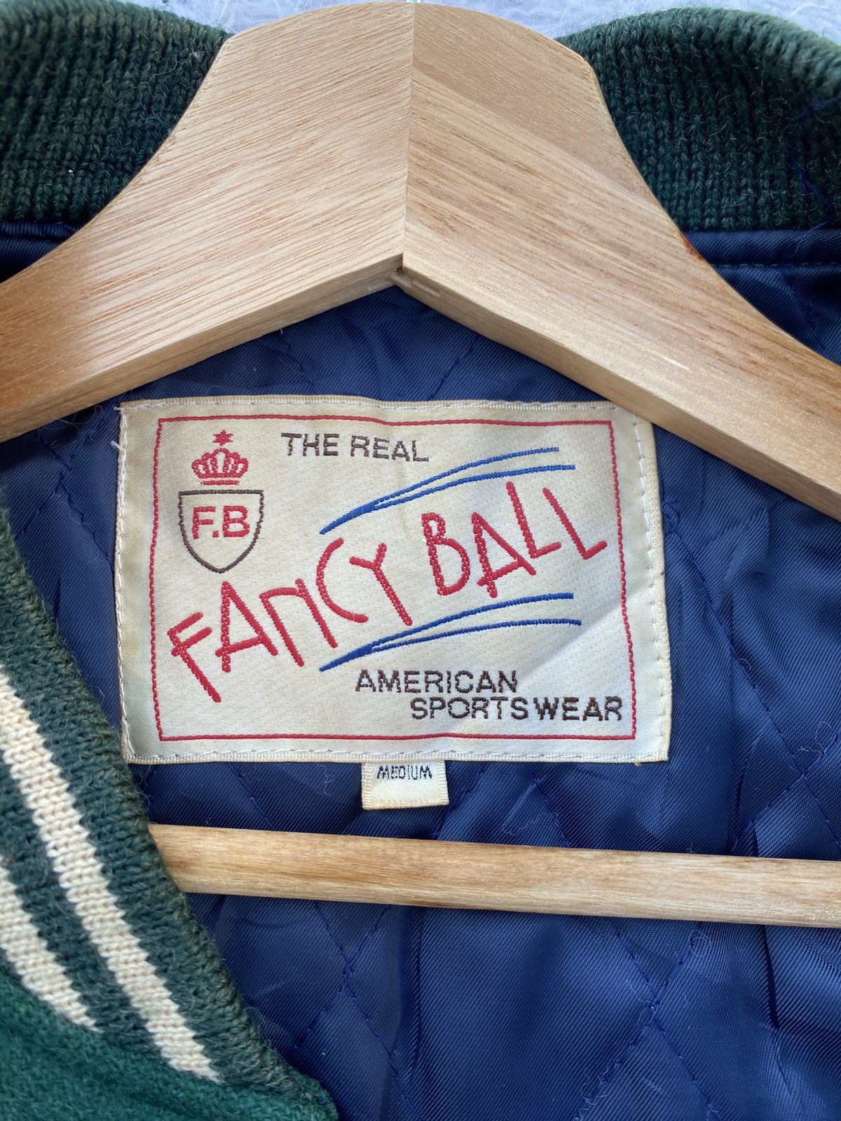 Vintage Vtg The Real Fancy Ball American Sportwear Varsity Jacket Size US L / EU 52-54 / 3 - 6 Thumbnail