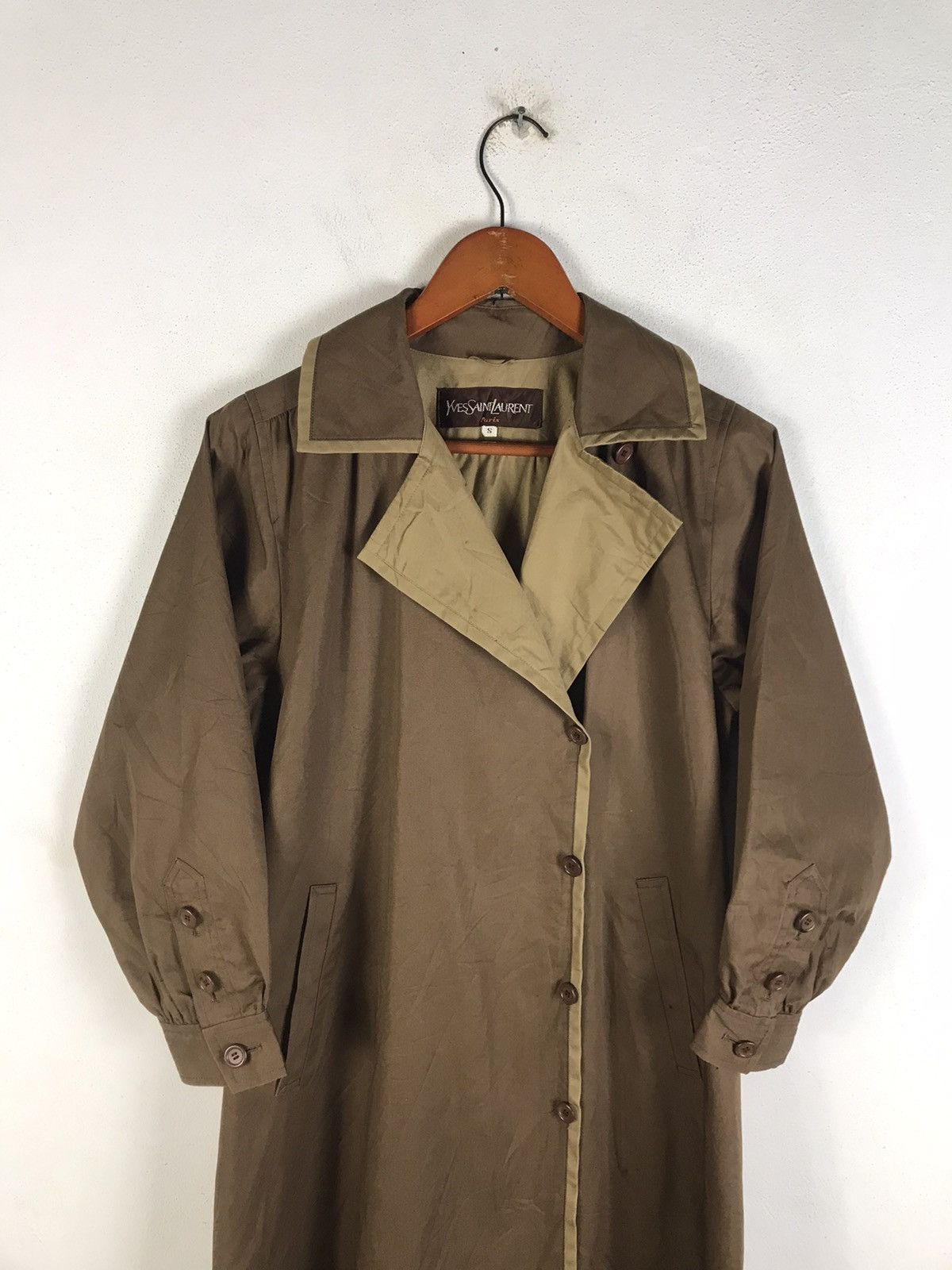 Yves Saint Laurent 🔥Rare🔥Vintage Yves Saint Laurent Paris Trench Coat Size S / US 4 / IT 40 - 6 Thumbnail