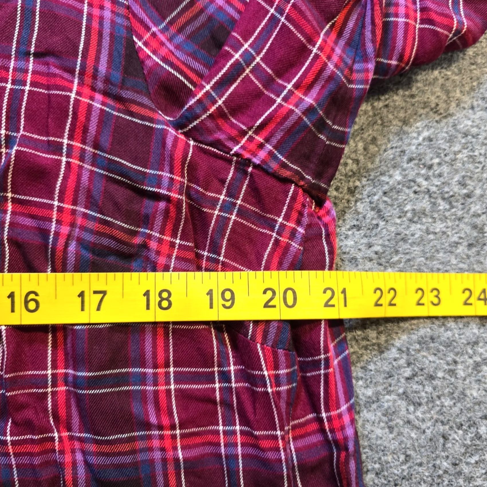J. Jill J. Jill Top Womens Size M Red Purple Plaid 3/4 Sleeve Pocket Casual Shirt Blouse Women's Vintage No Size M / US 6-8 / IT 42-44 - 6 Thumbnail