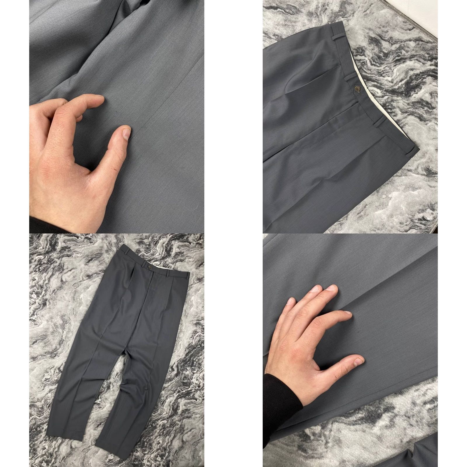 Balmain Balmain Wool 2 Piece Blazer Pants Men 44L Gray Size 44R - 9 Thumbnail