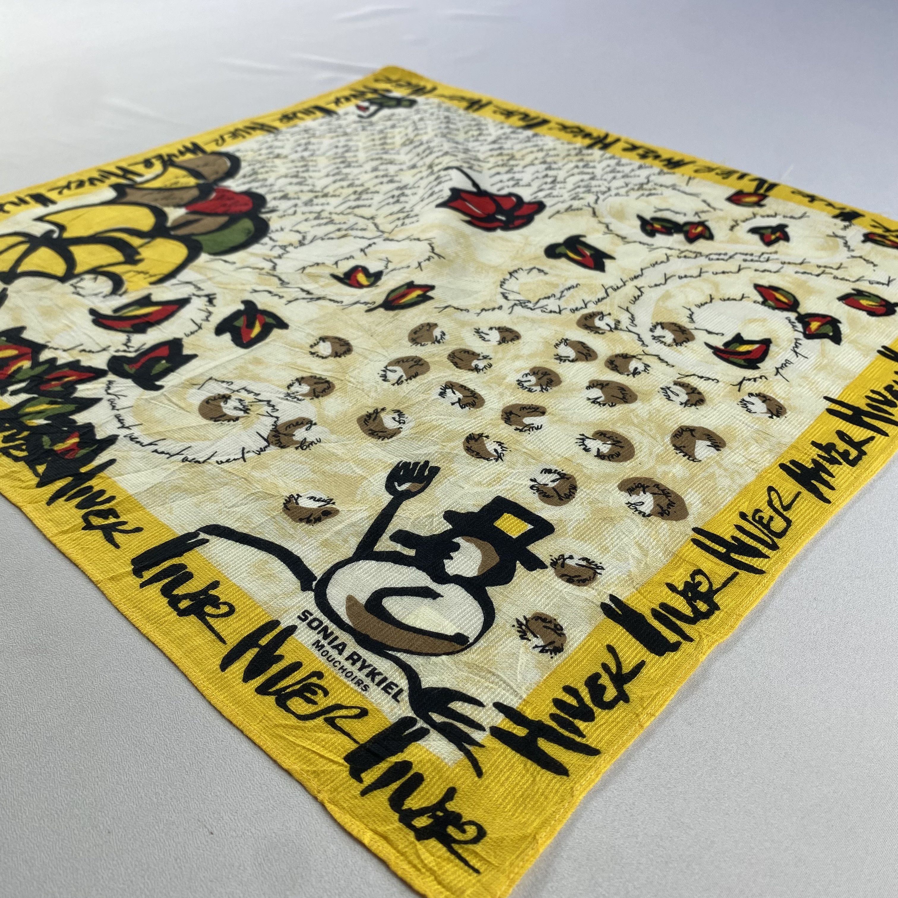 Vintage Sonia Rykiel Bandana/ Handkerchief / Neckerchief Size ONE SIZE - 2 Thumbnail