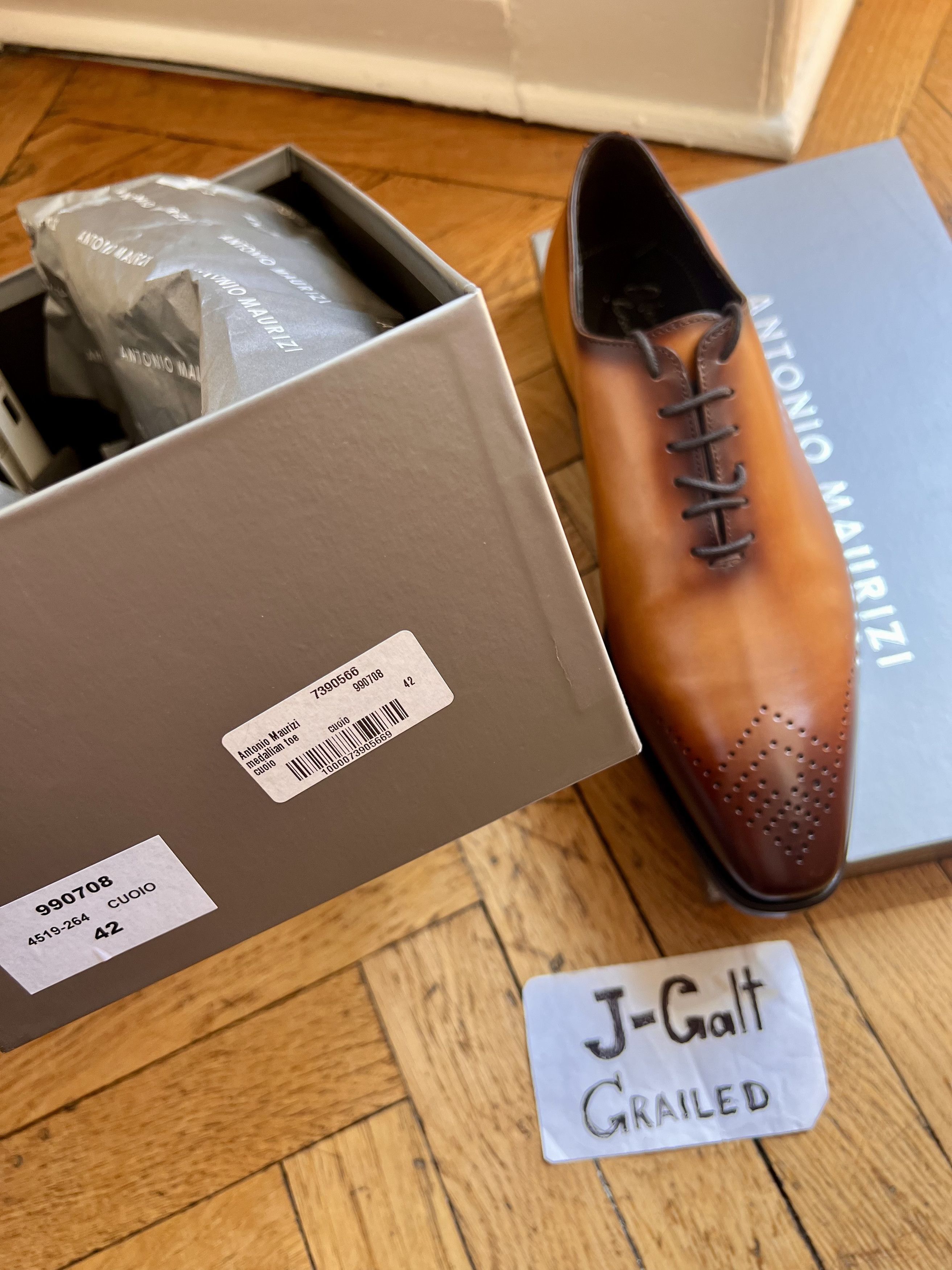 Antonio Maurizi New Wholecut oxford brogue sz 42 / us9 Size US 9 / EU 42 - 2 Thumbnail