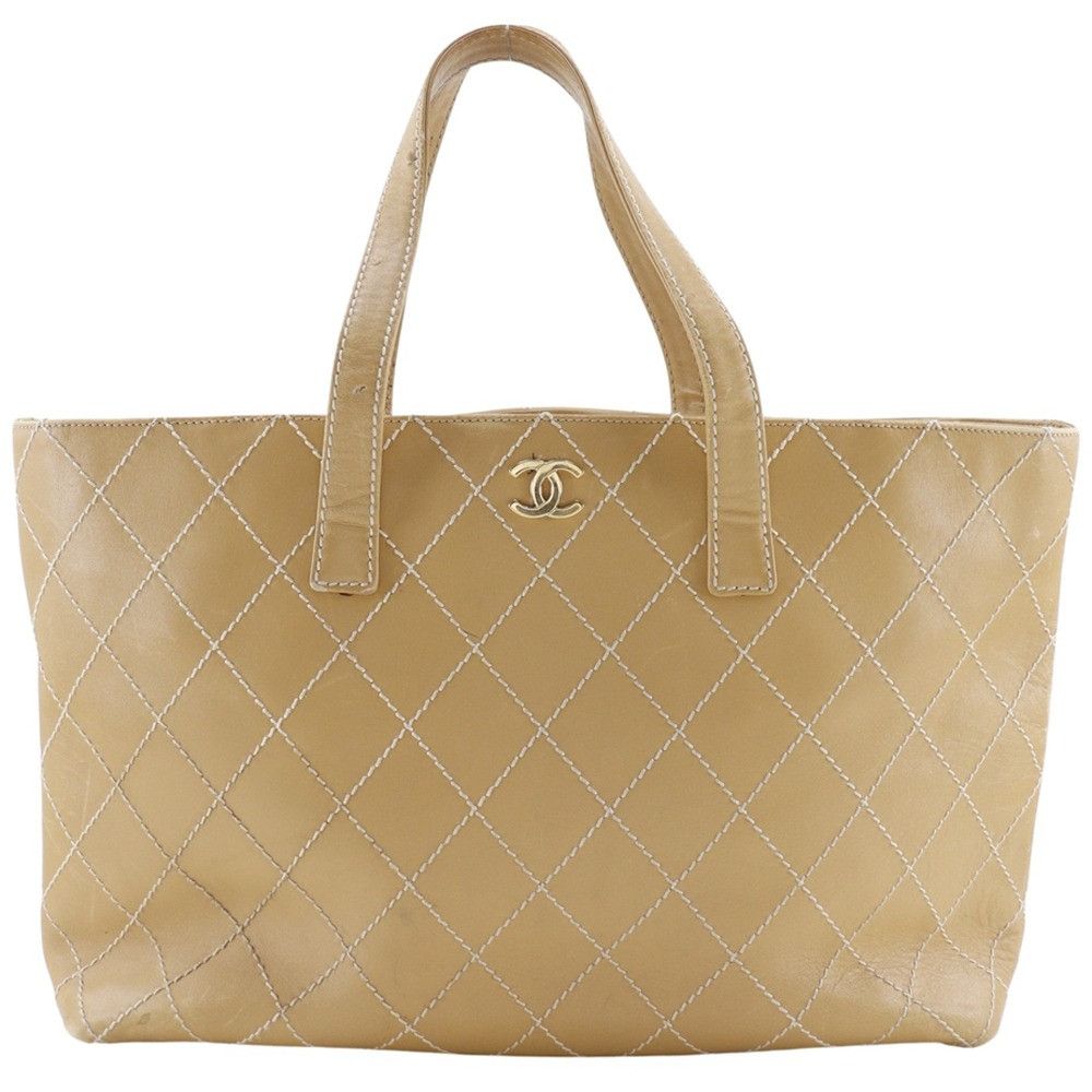 Chanel Chanel Chanel Wild Stitch Calf Tote Bag Leather Tote Bag DUTY FREE for USA Size ONE SIZE - 1 Thumbnail