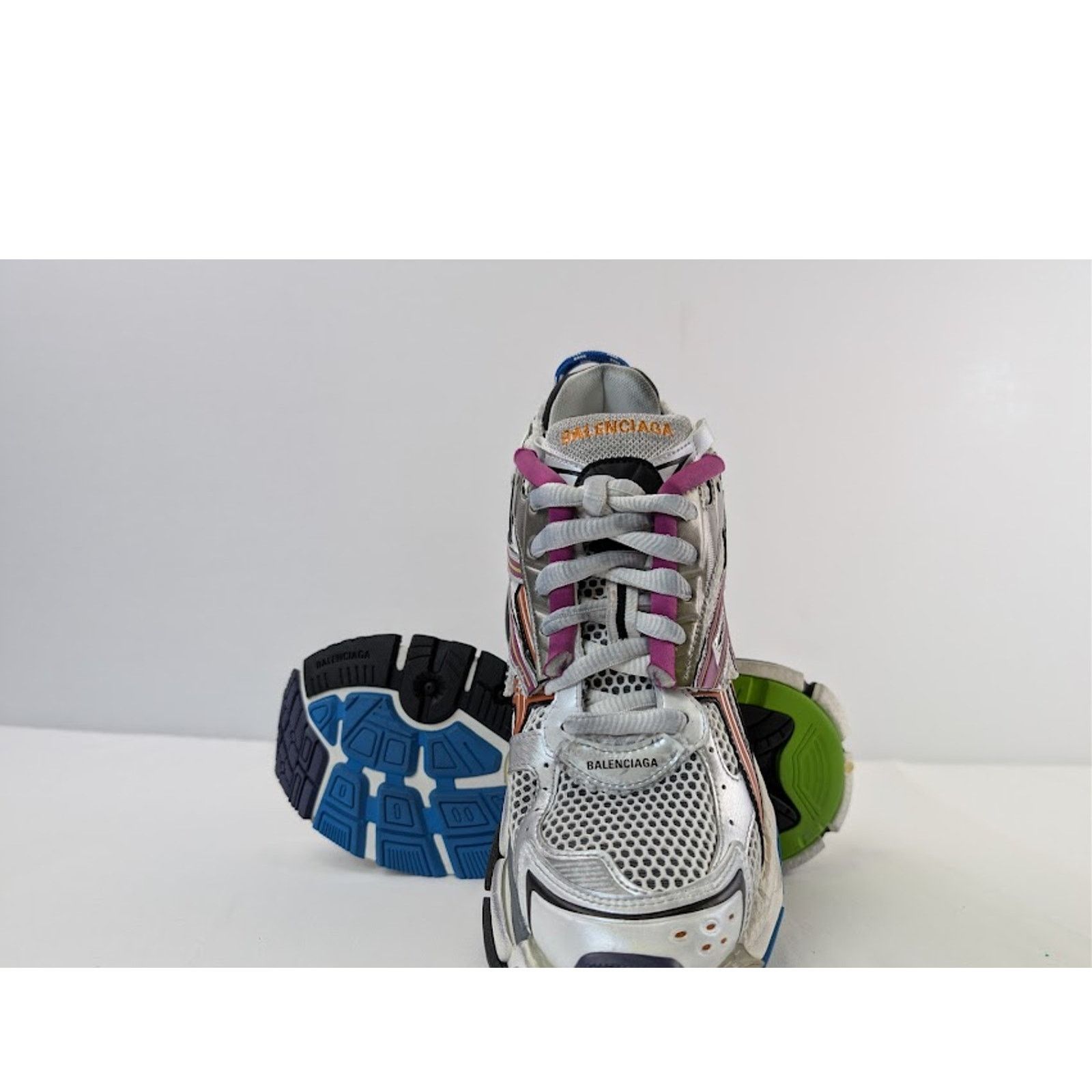 Balenciaga o1rshd1 Runner Sneakers in Multicolor / Mesh / Rubber Size US 13 / EU 46 - 15 Thumbnail