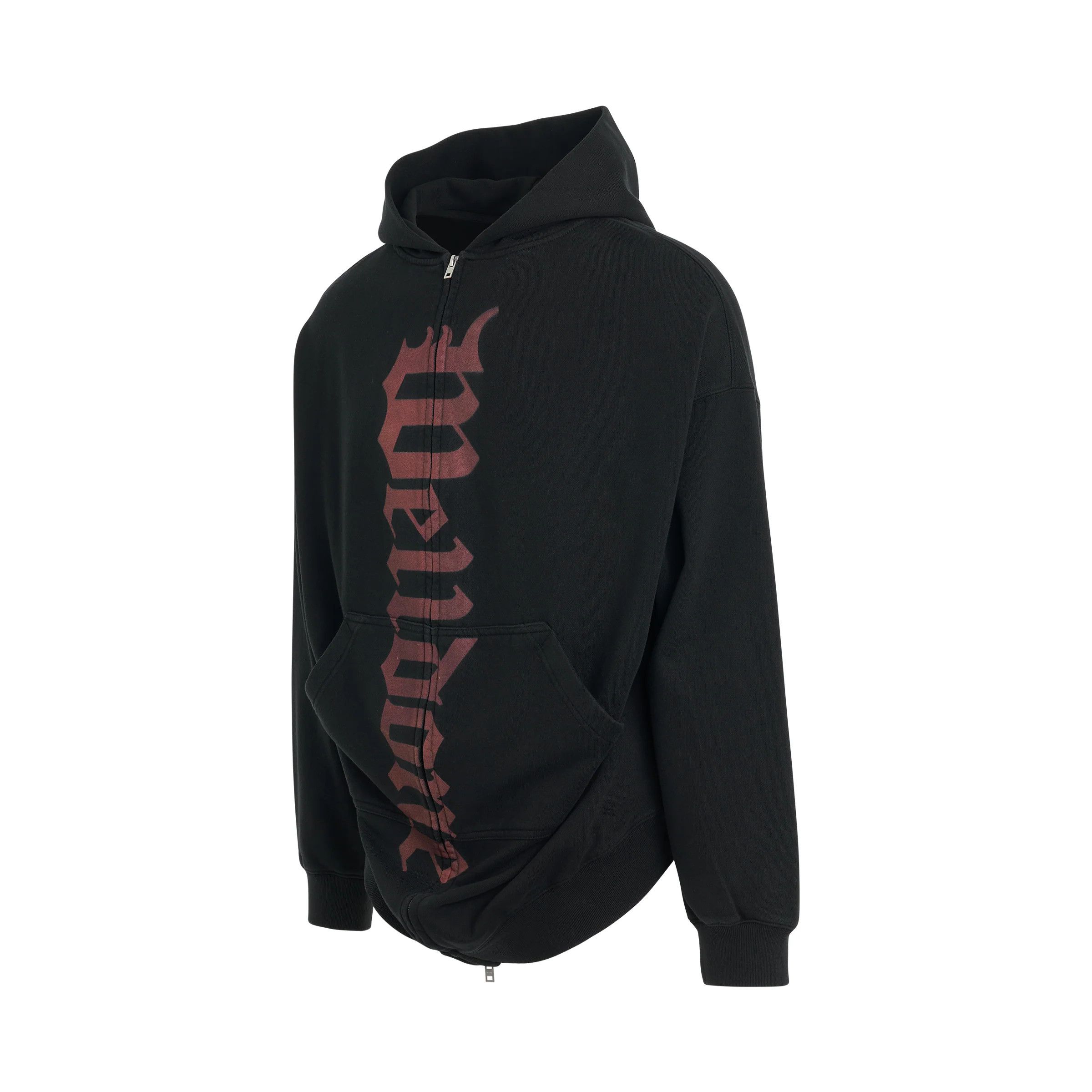 WE11DONE o1mris0824 Zip Up Hoodie in Black Size US S / EU 44-46 / 1 - 2 Thumbnail