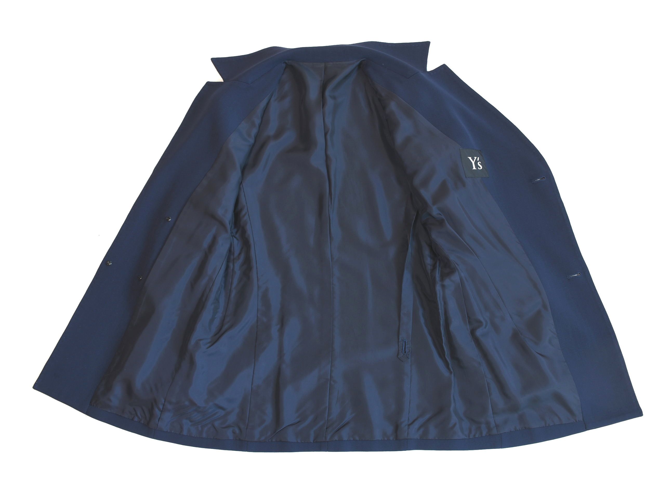 Y's Y's Yohji Yamamoto Asymmetric Stretch Blazer Navy Size US S / EU 44-46 / 1 - 8 Thumbnail