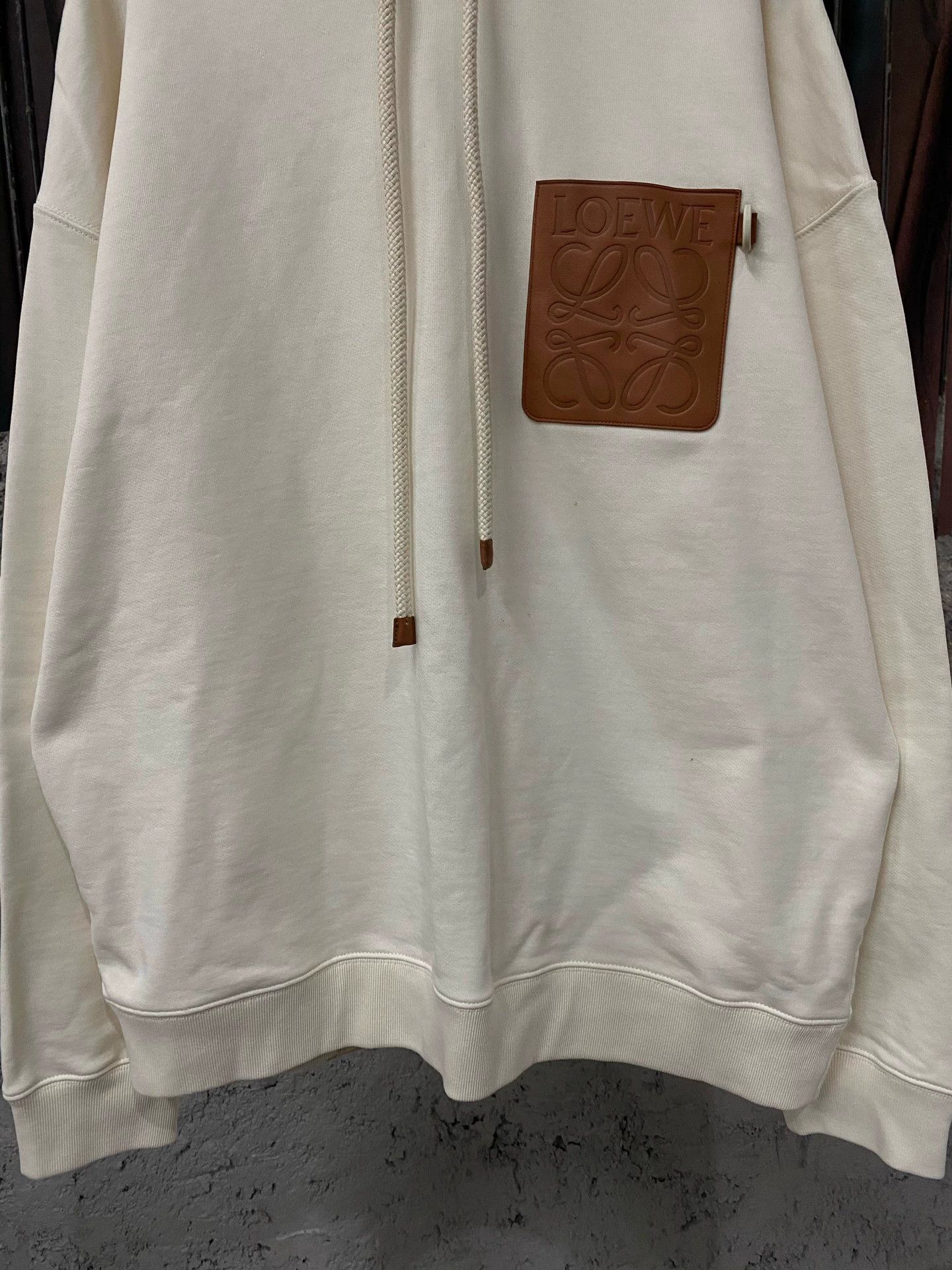 Loewe Loewe Leather Panel Hoodie L 98 New Size L / US 10 / IT 46 - 4 Thumbnail