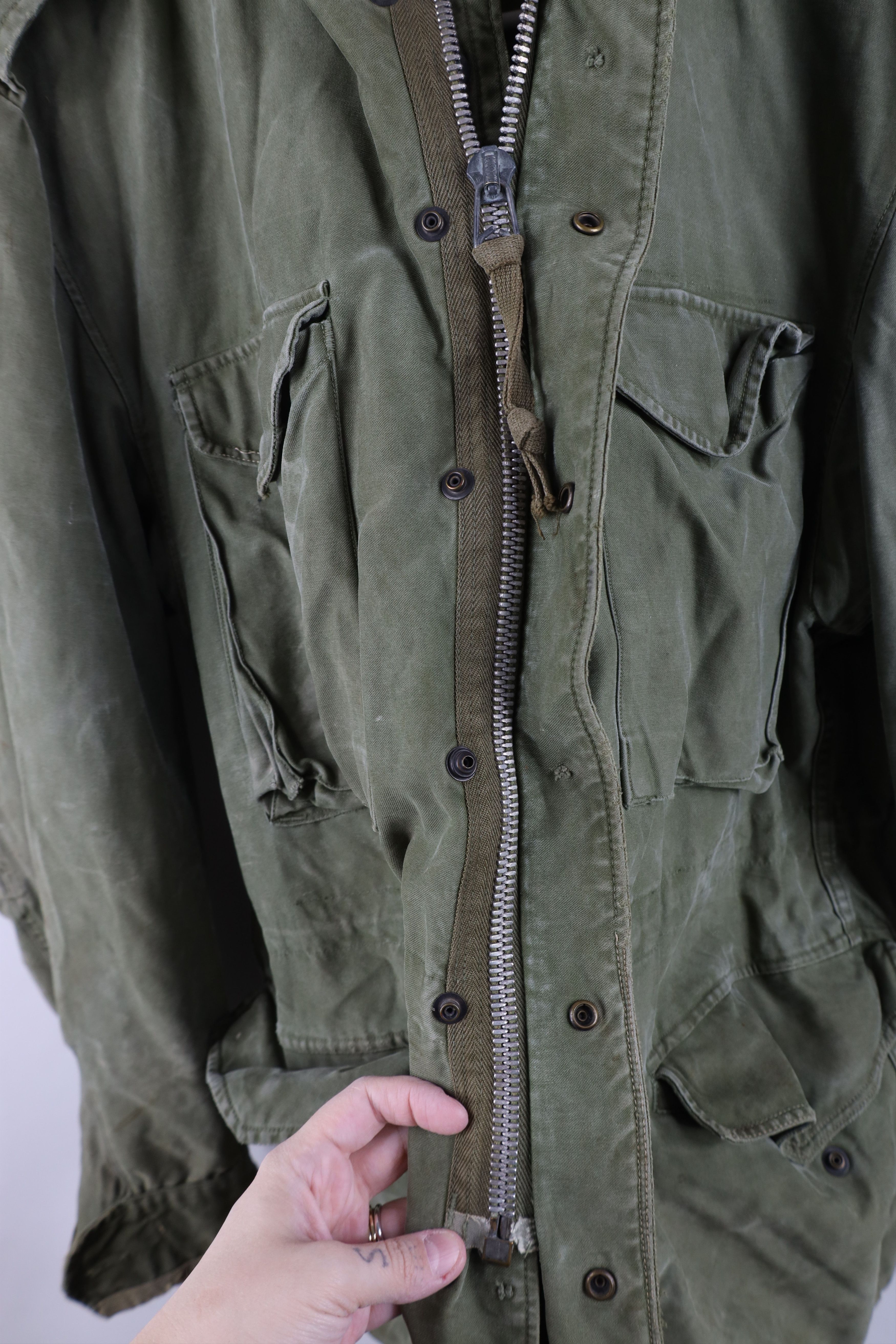 Vintage Vintage 50s Korean War M-1951 Field Jacket Green Shell USA Size US M / EU 48-50 / 2 - 10 Thumbnail