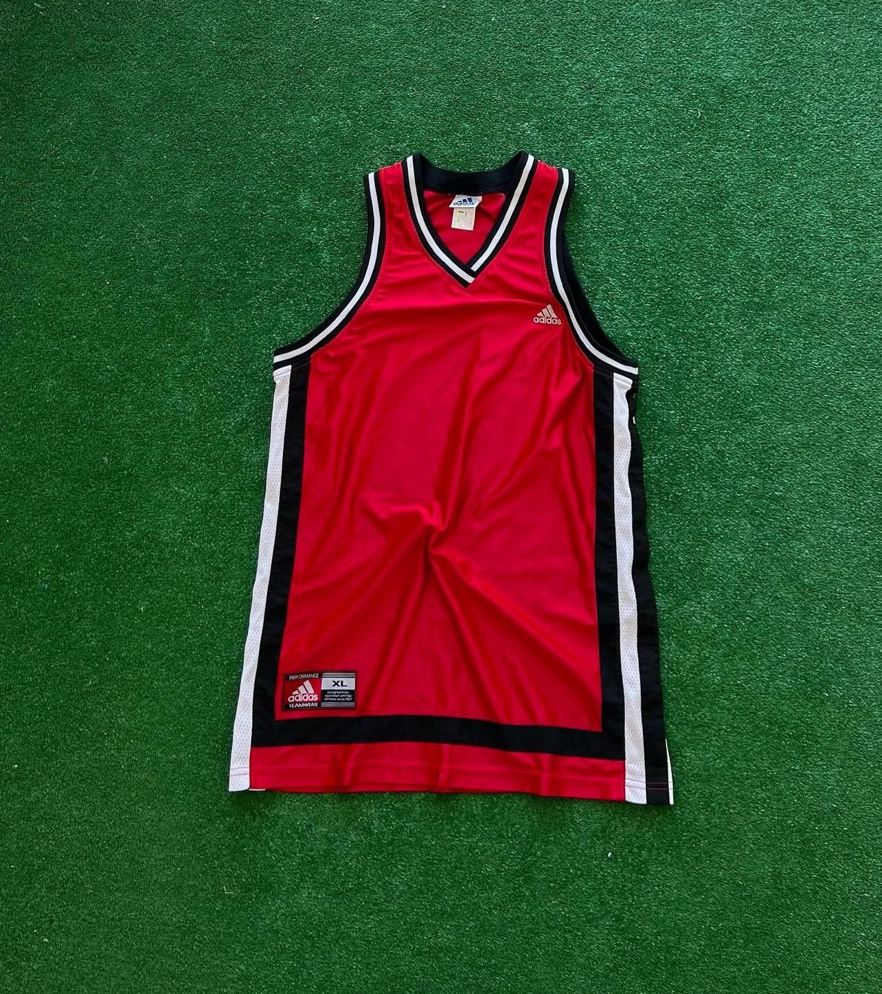 Adidas × Vintage Adidas Vintage 1990s Basketball Jersey Size US XL / EU 56 / 4 - 1 Thumbnail