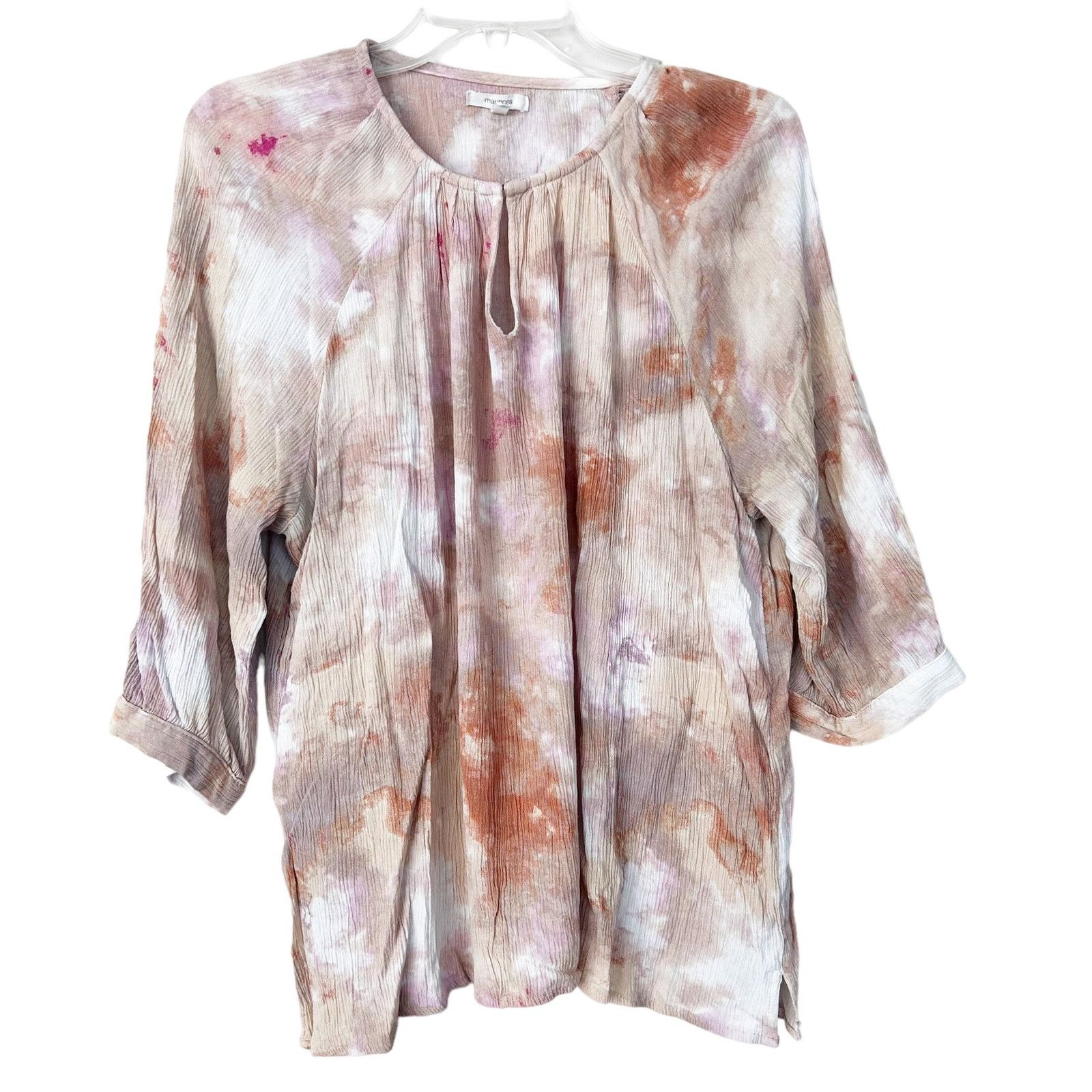 Other Maurices Pink Tie Dye Blouse Sz 1X Size XL / US 12-14 / IT 48-50 - 1 Thumbnail