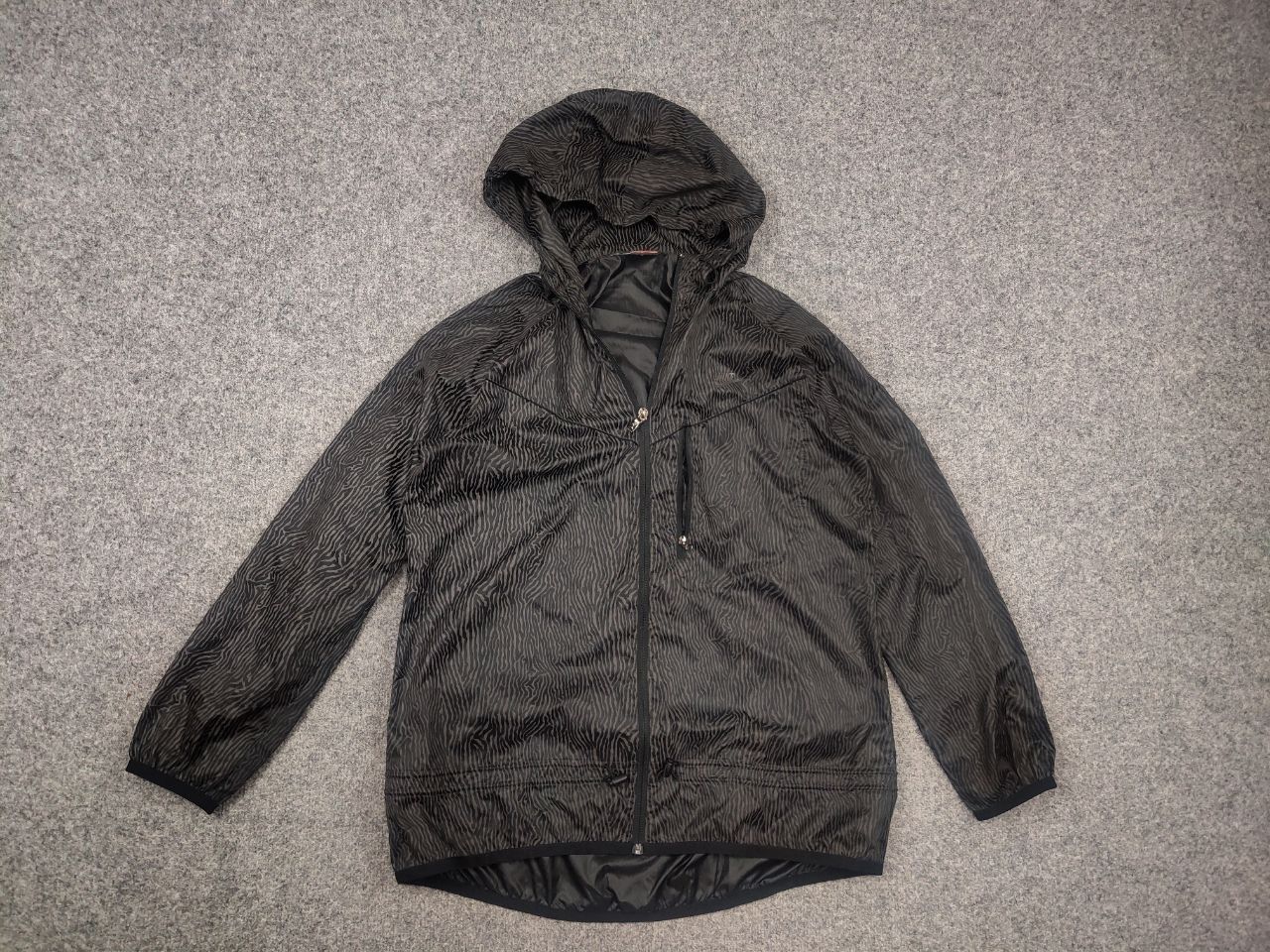 Nike Nike Women's Windbreaker Grid Print reflective Black Jacket Size M / US 6-8 / IT 42-44 - 2 Thumbnail