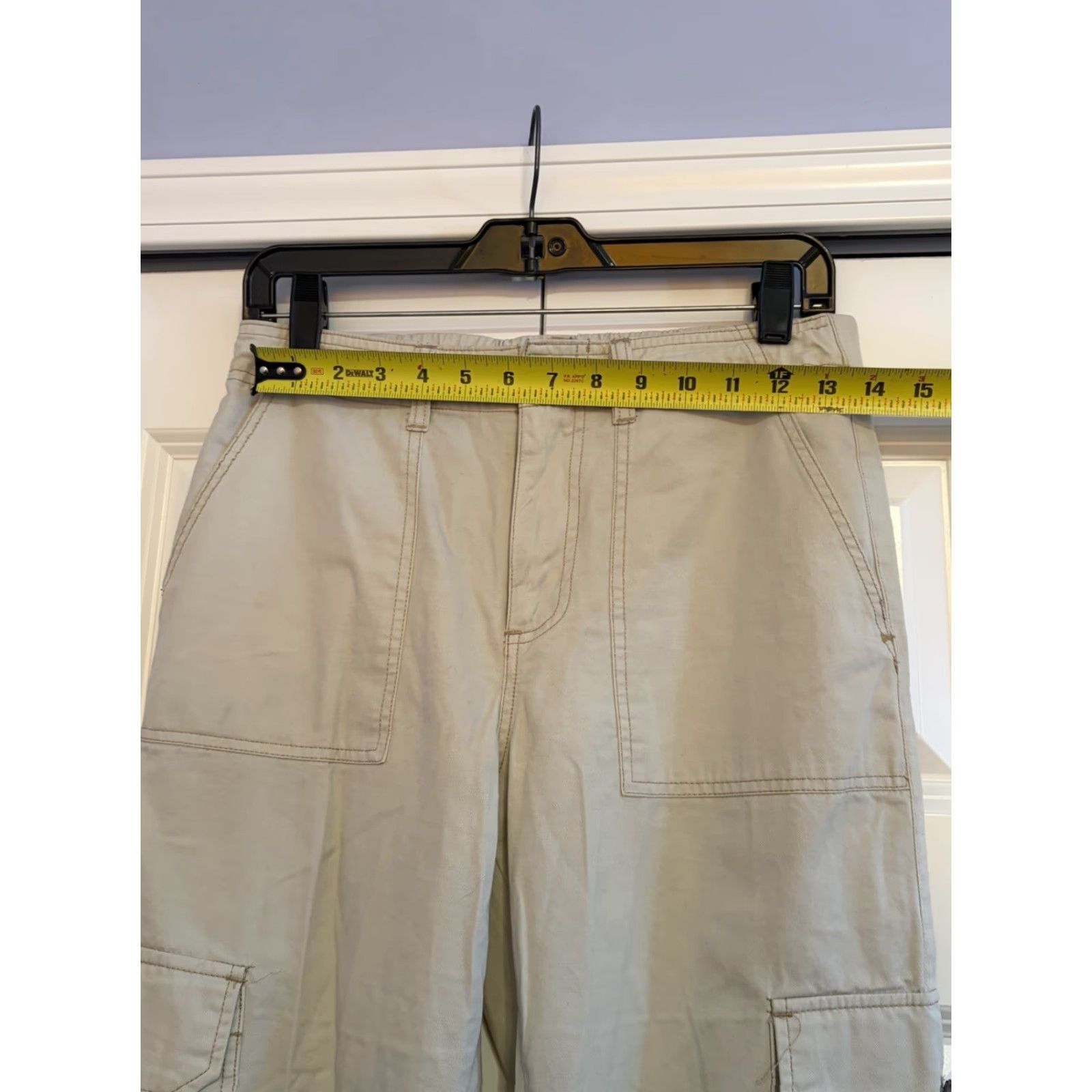 Vintage Monet Othello Pants Cargo Drawstring Beige Mens Small Street Style Cargo Pants Mens Beige Monet Otheboards? Size US 29 - 3 Thumbnail