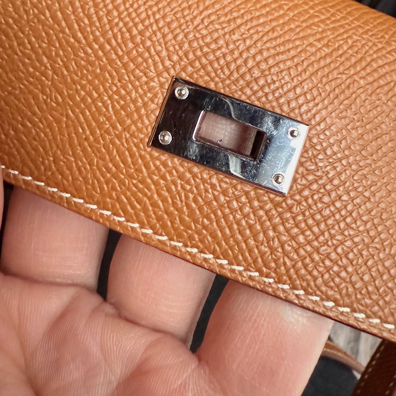 Hermes Hermès 2020 Gold Epsom Kelly Classique To Go Wallet on Strap Size ONE SIZE - 18 Thumbnail