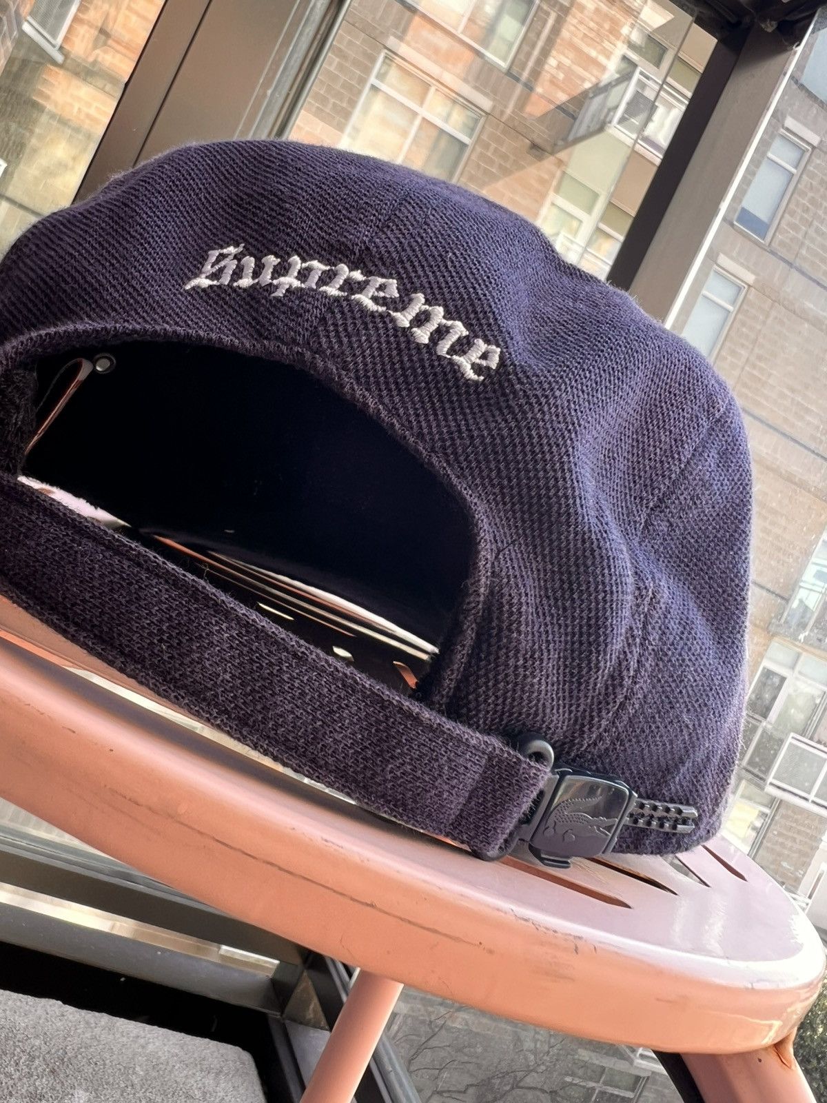 Lacoste × Supreme S/S ‘17 Pique Knit Camp Cap Size ONE SIZE - 5 Thumbnail