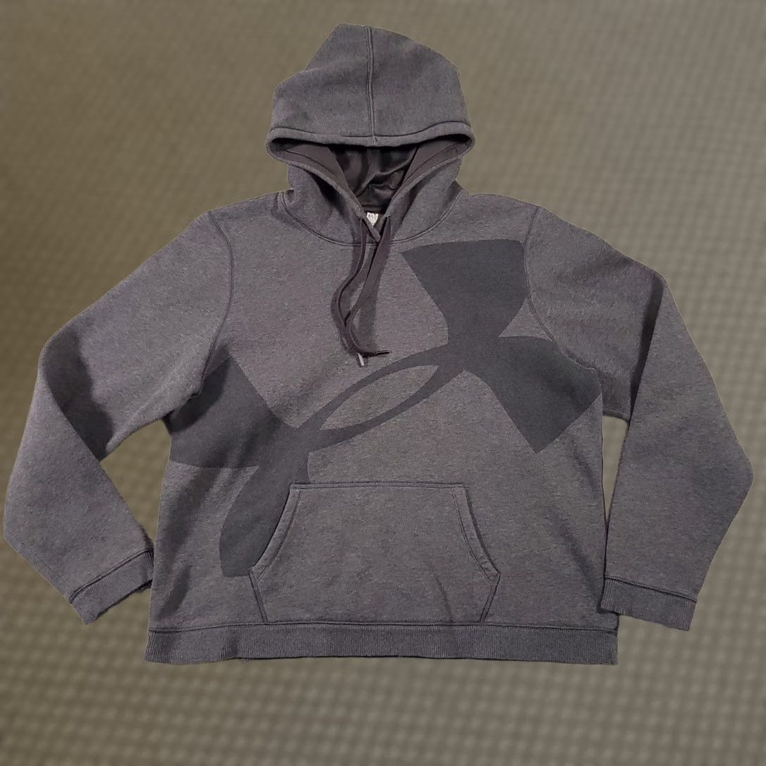 Under Armour Under Armour Hoodie Womens XL Gray Logo Pullover Semi-fitted All Seasons Gear Sweatshirt Casual Activewear Mens Womens Girls Size XL / US 12-14 / IT 48-50 - 1 Thumbnail