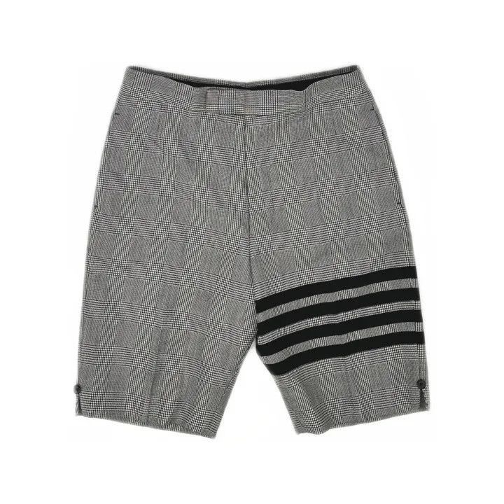 Thom Browne Thom Browne Black and White Wool Shorts -2507 Size US 26 / EU 42 - 8 Thumbnail