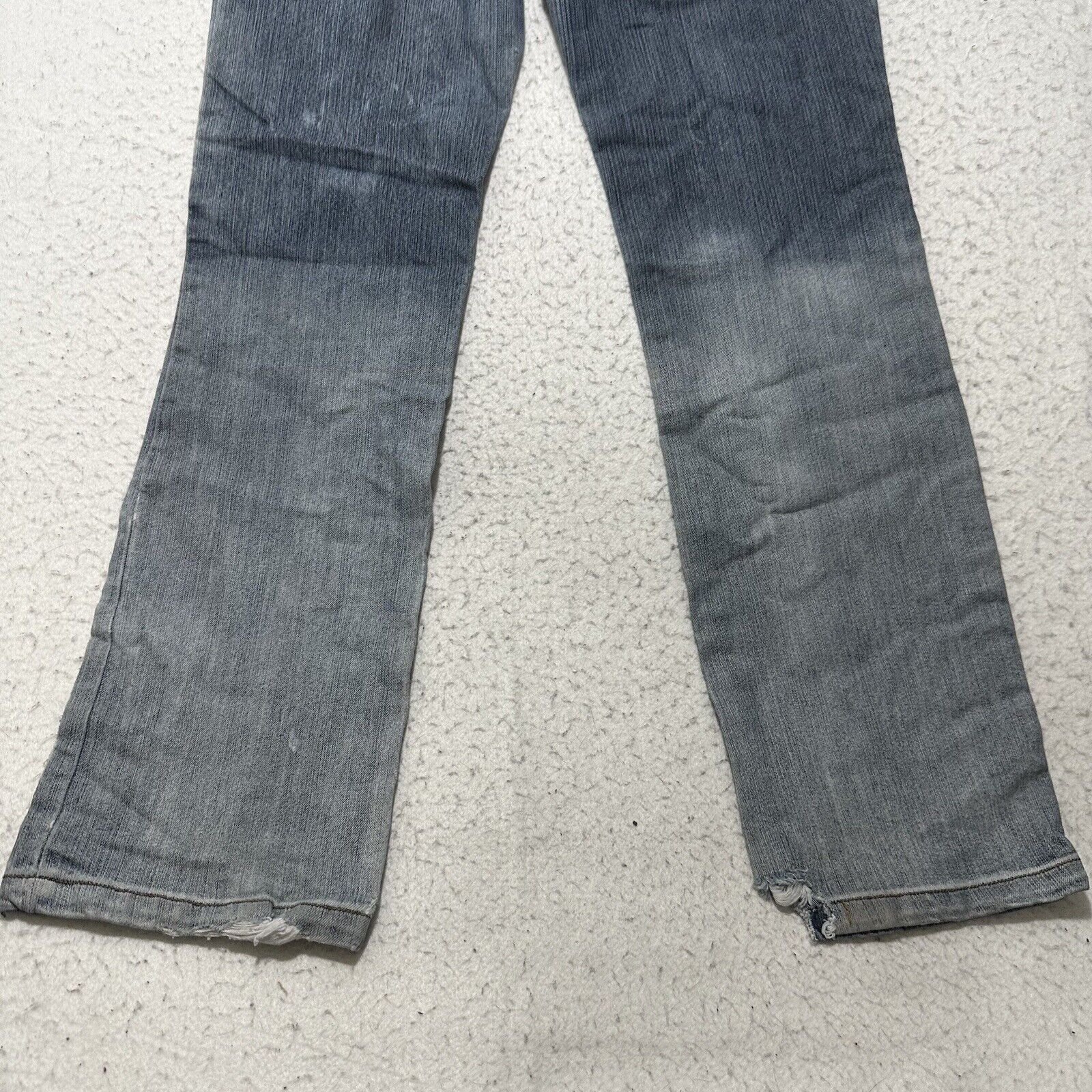 Other Johnny Girl 7/8 Straight Leg Distressed Ripped Denim Jeans Size 30" / US 8 / IT 44 - 8 Thumbnail