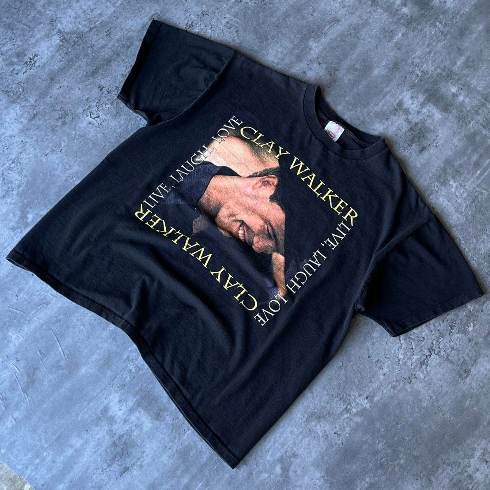 Band Tees × Vintage Crazy Y2K Clay Walker Graphic Country Music Band Tee Size US XL / EU 56 / 4 - 2 Thumbnail