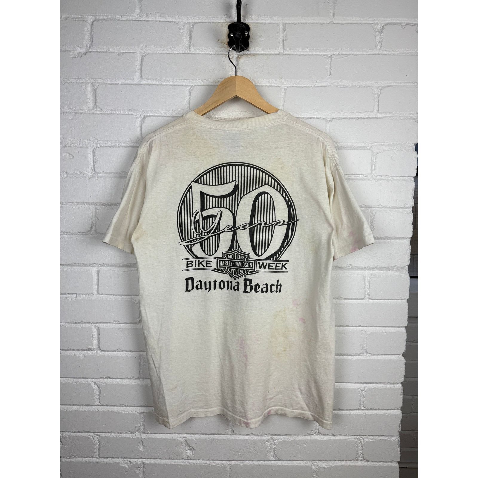 Vintage Vintage 1991 Harley Davidson 3D Emblem Dayton Beach L 90s Size US L / EU 52-54 / 3 - 2 Thumbnail