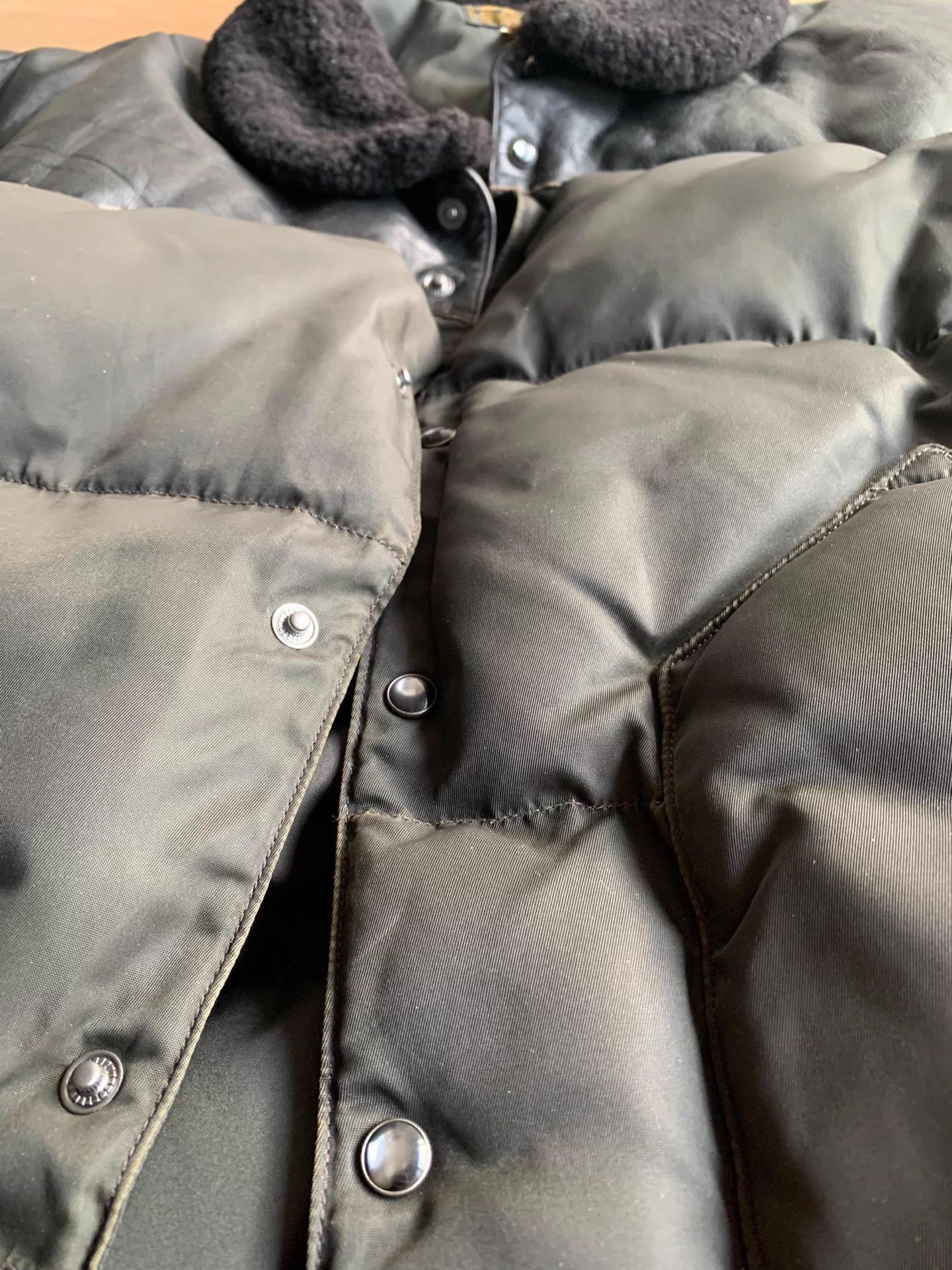 RRL Ralph Lauren RRL Leather Yoke Distressed Puffer Jacket 24AW XL Size US XL / EU 56 / 4 - 7 Thumbnail