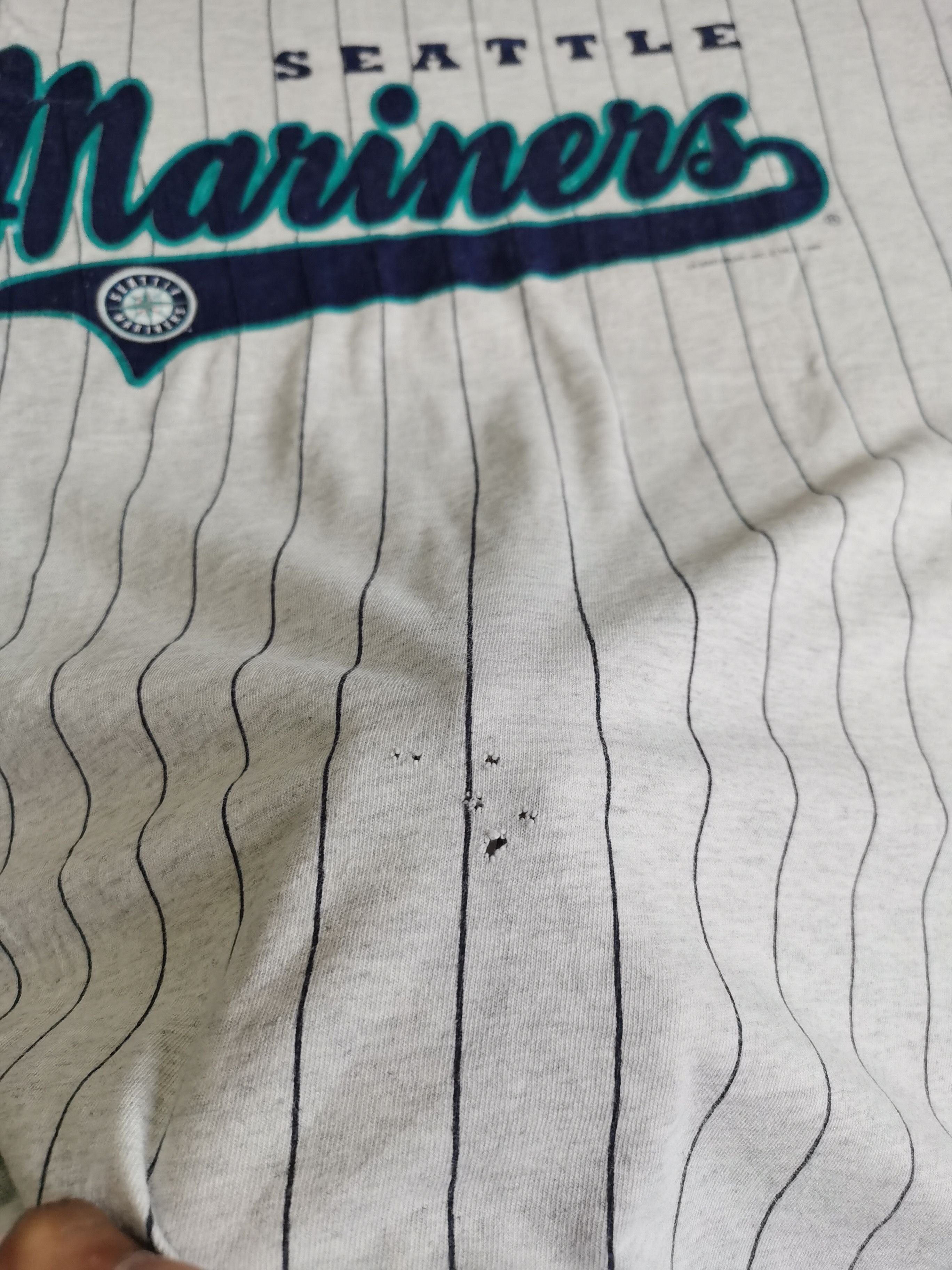 CSA Vintage Seattle Mariners Pinstripe Dated 1999 Size US L / EU 52-54 / 3 - 8 Thumbnail