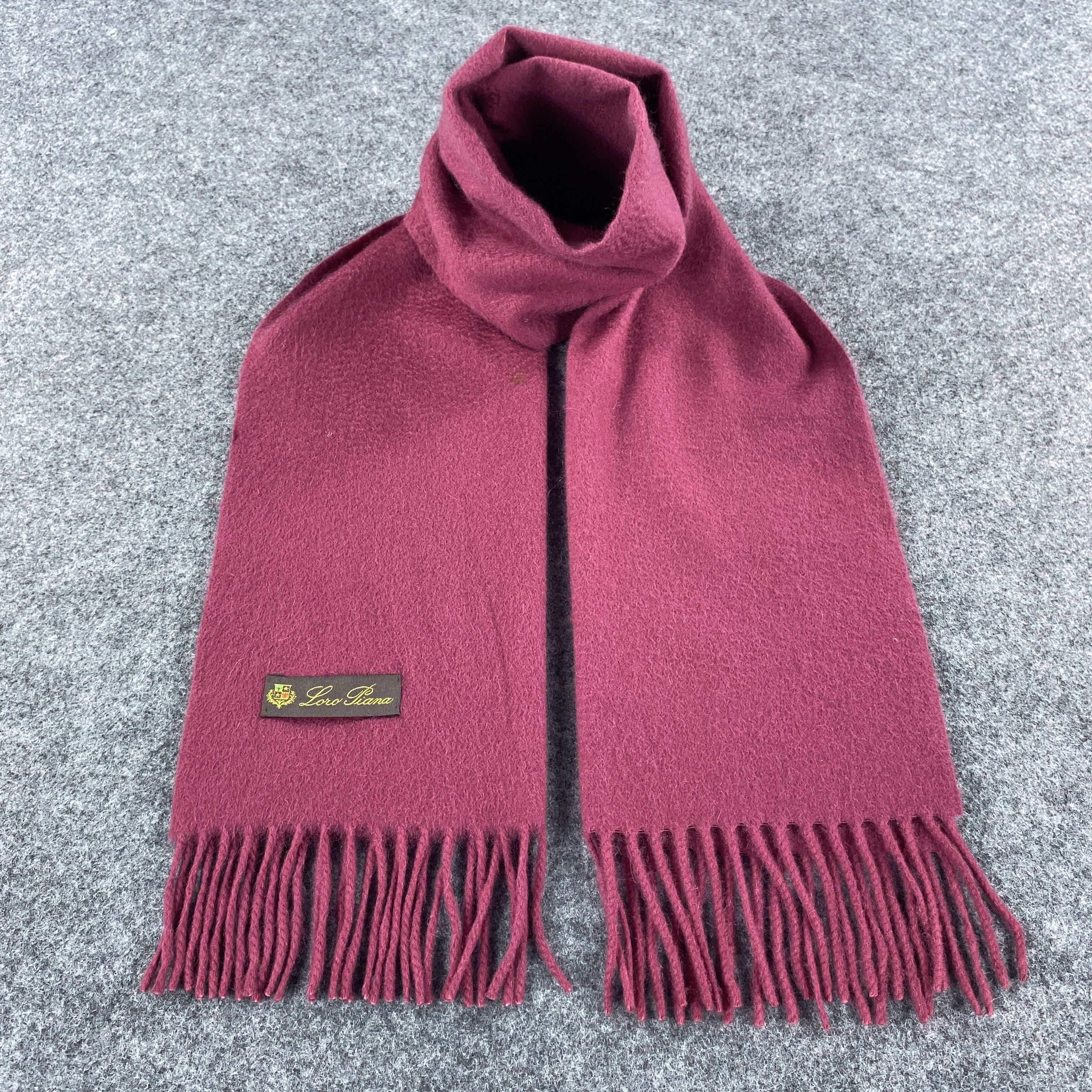 Loro Piana × Vintage Loro Piana Scarf # Muffler # Neckwear # D441 Size ONE SIZE - 1 Thumbnail