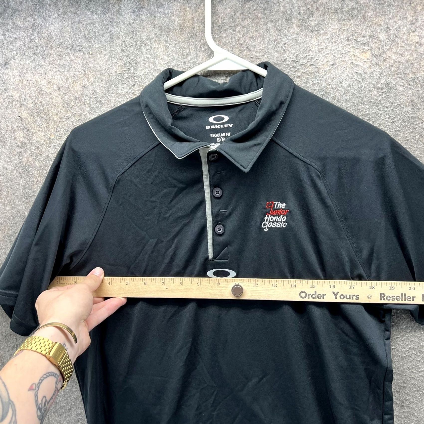 Oakley Oakley Polo Shirt Mens S Black Hydrolix Honda Classic Embroidered Golf Shirt Size US S / EU 44-46 / 1 - 3 Thumbnail