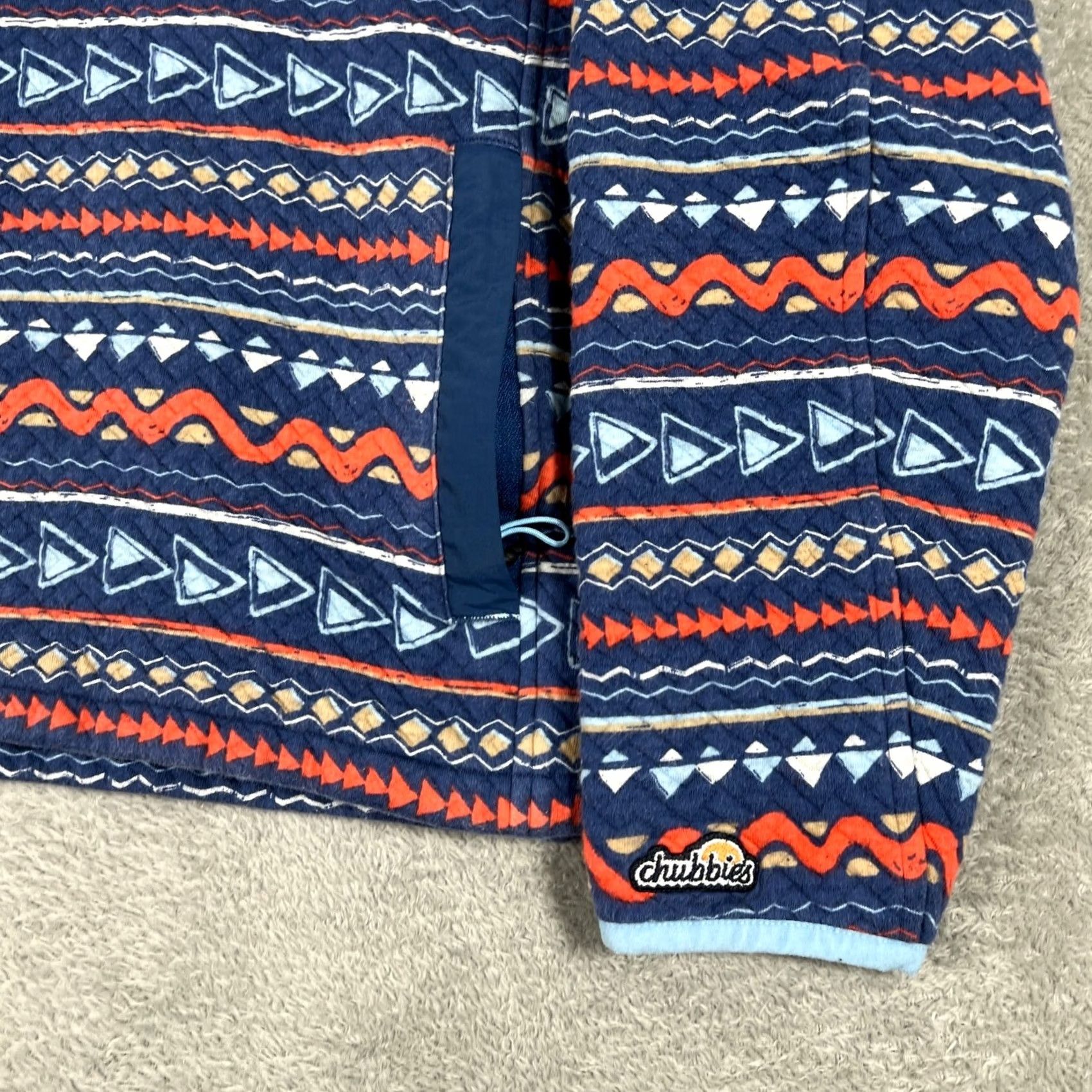 Chubbies Chubbies Jacket Fleece Pullover Womens Large Aztec 1/4 Zip Retro Cozy Colorful Size L / US 10 / IT 46 - 4 Thumbnail