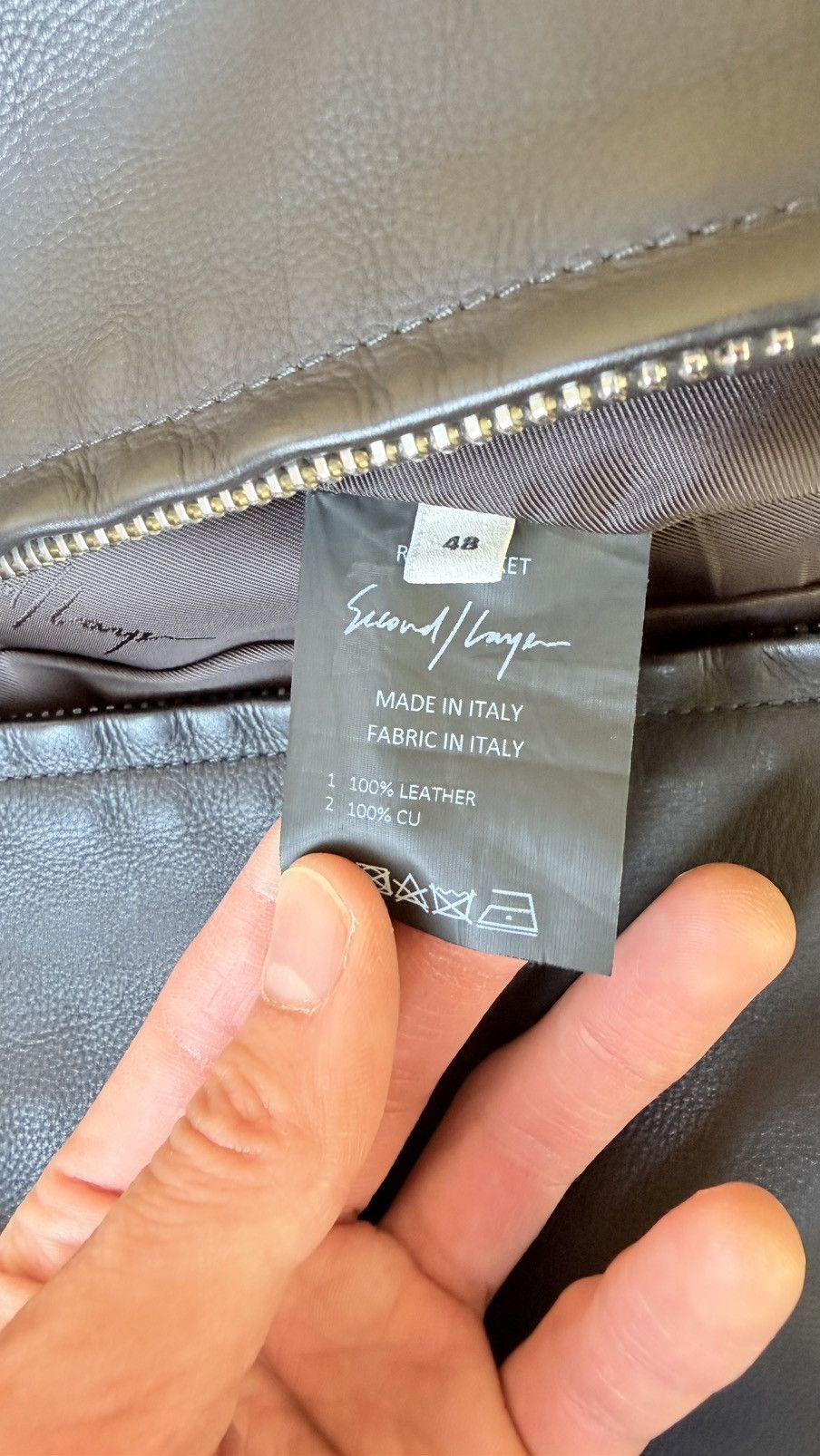 Second/Layer Second/Layer Black Leather “Rider” Mechanic Moto Jacket - M Size US M / EU 48-50 / 2 - 6 Thumbnail