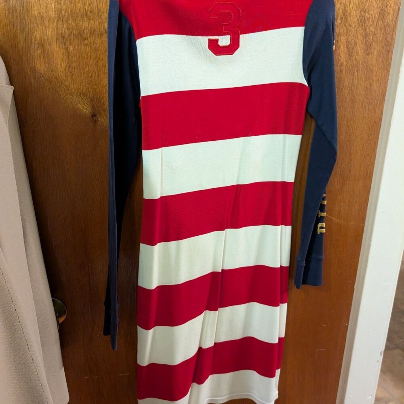 Ralph Lauren Vintage RALPH LAUREN Polo Club Striped Dress MEDIUM Size M / US 6-8 / IT 42-44 - 6 Thumbnail