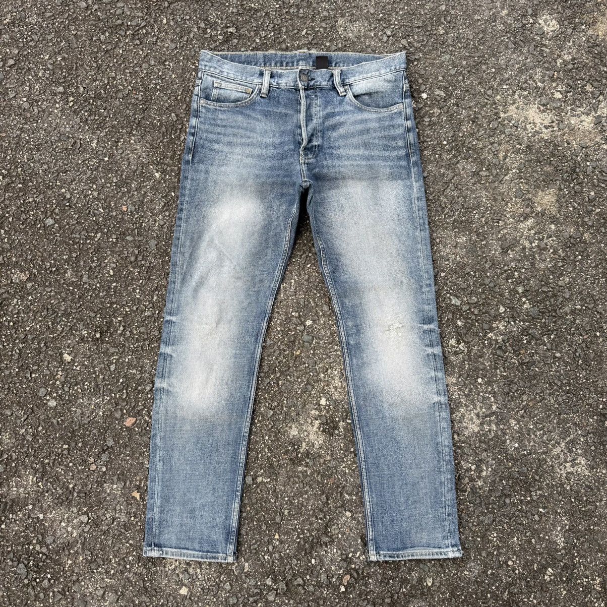 Japanese Brand VINTAGE JAPANESE SKINNY FADED JEAN DENIM PANTS Size US 34 / EU 50 - 1 Thumbnail