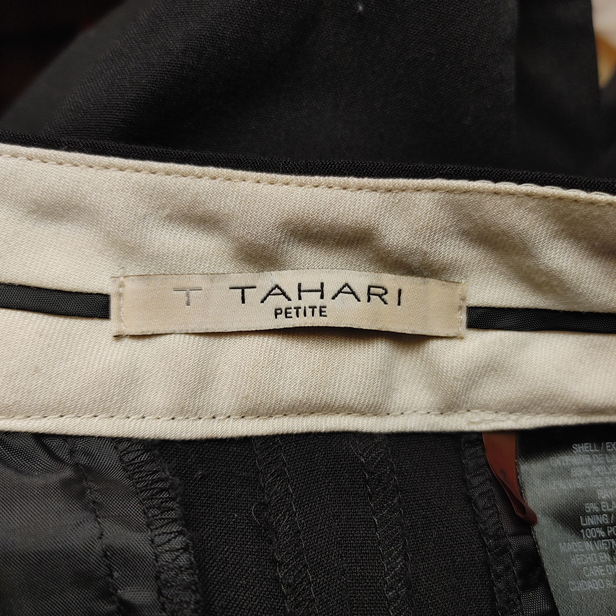 Other Tahari Petite Women's Dark Gray Dress Pant Slacks 0 Size 25" / US 0 / IT 36 - 2 Thumbnail