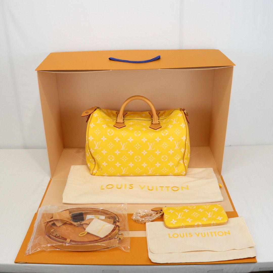 Louis Vuitton o1rshd1 Size: 40 / Speedy 40 P9 Bandoulière Bag in Yellow Size ONE SIZE - 3 Thumbnail