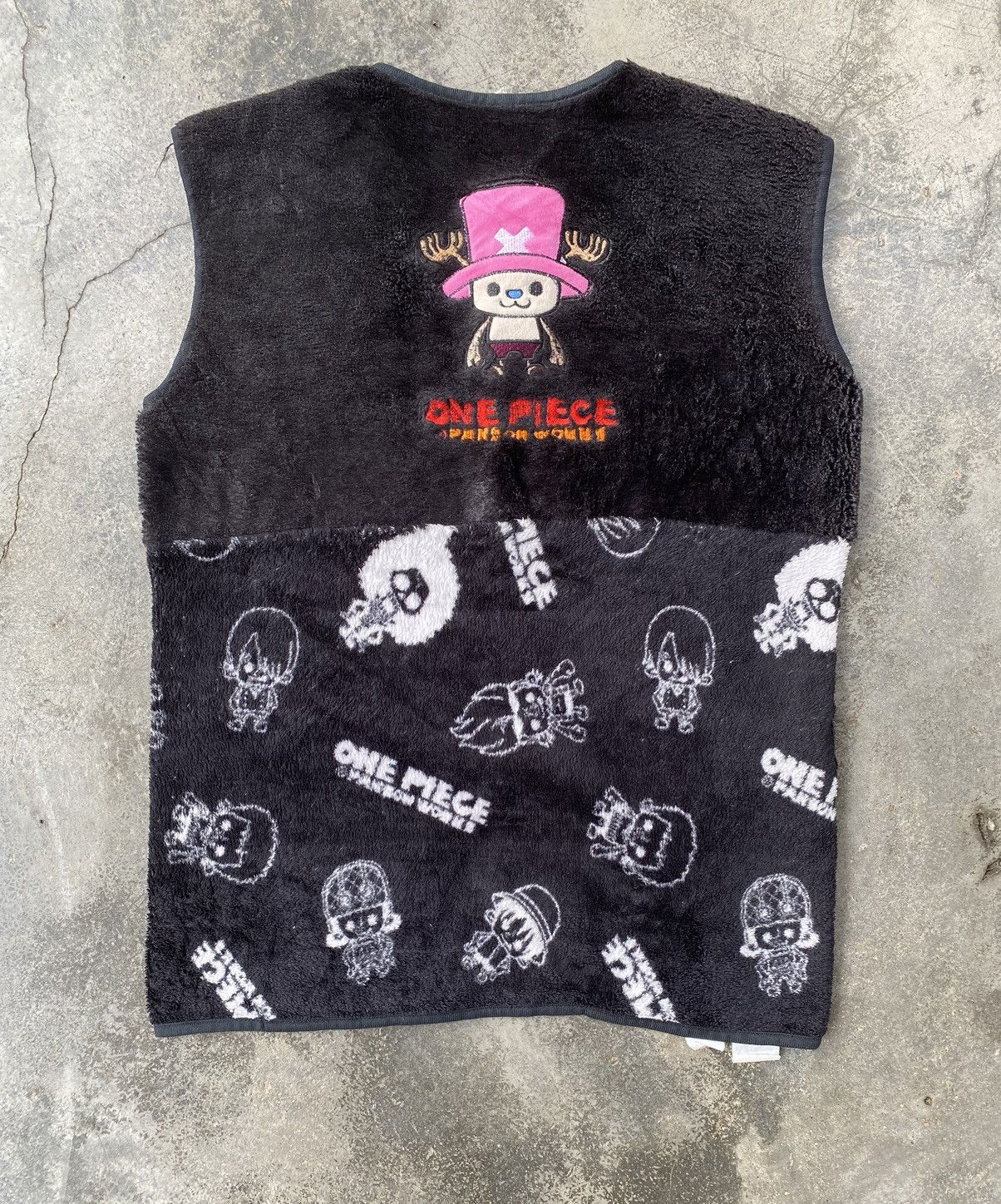 One Piece Vintage Anime One Piece Fleece Vest Jacket Size US M / EU 48-50 / 2 - 2 Thumbnail