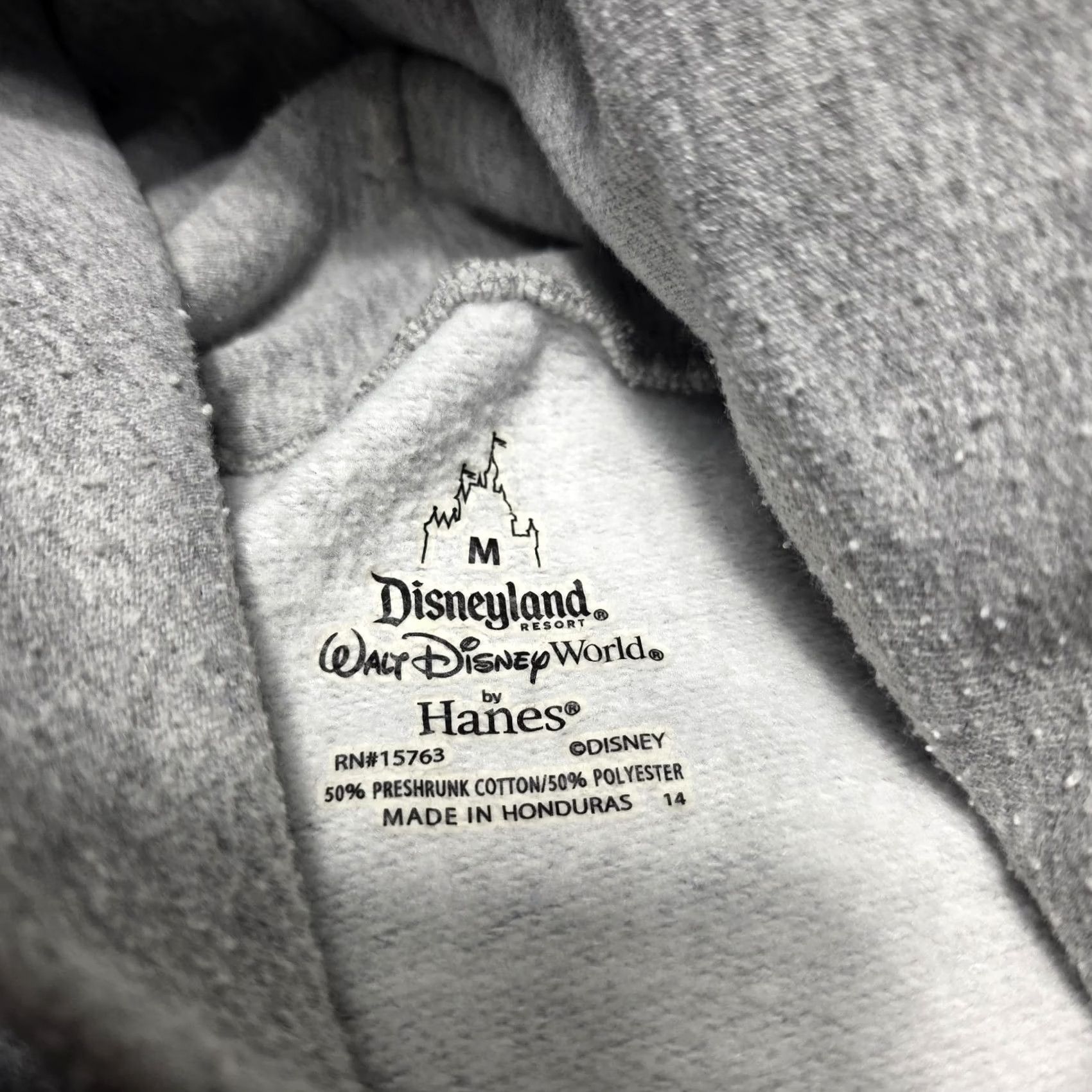 Hanes Hanes Mickey Mouse Hoodie Double Sided Graphic Men Medium Hoodie US Disneyland Resort Hanes Mickey Mouse Gray Full Zip Pockets Size US M / EU 48-50 / 2 - 3 Thumbnail