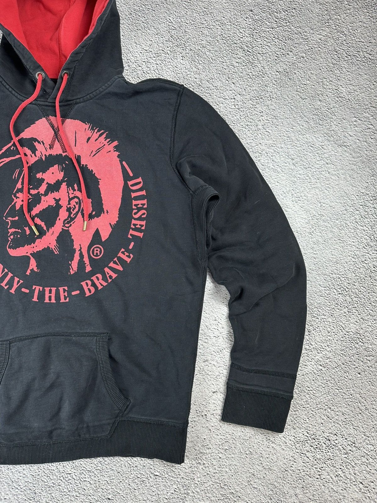 Diesel Vintage Diesel Hoodie Faded Boxed Logo Y2K Size US M / EU 48-50 / 2 - 4 Thumbnail
