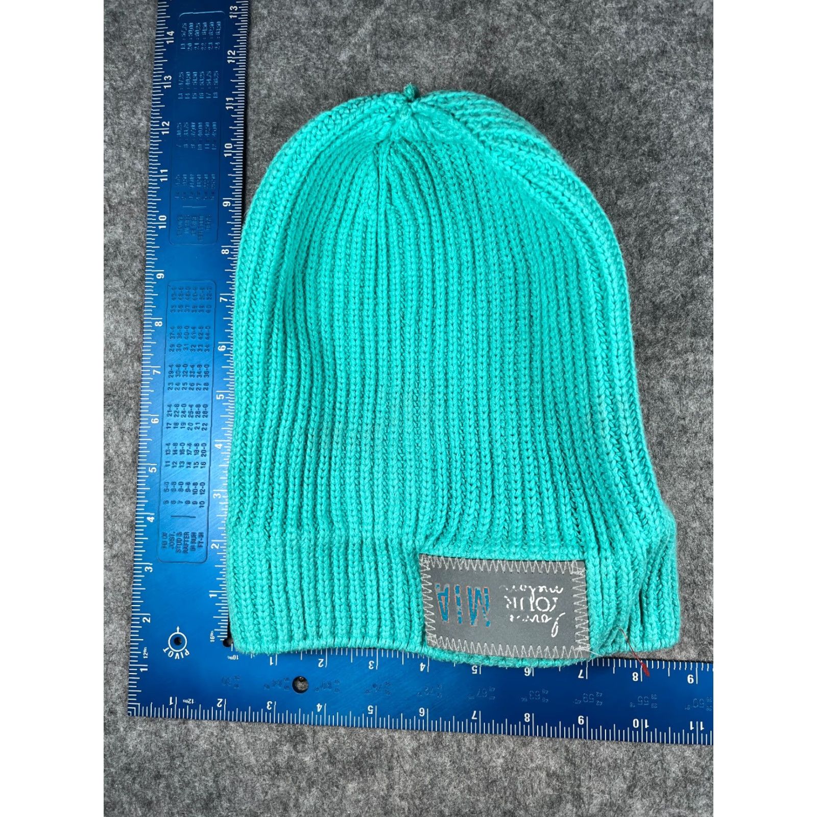 Vintage Love Your Melon Beanie Adult One Size Blue Knit 100% Cotton Made USA Logo Ski Hats Mens Women Fall Winter 1S Blue Knit Beanie Size ONE SIZE - 5 Thumbnail