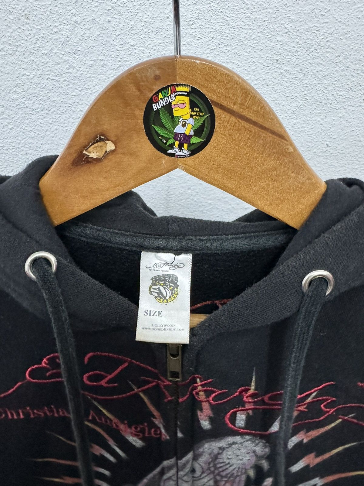 Christian Audigier × Ed Hardy × Vintage VINTAGE ED HARDY PANTHER 2000s ZIP UP HOODIE Size XXS / US 00 / IT 34 - 6 Thumbnail
