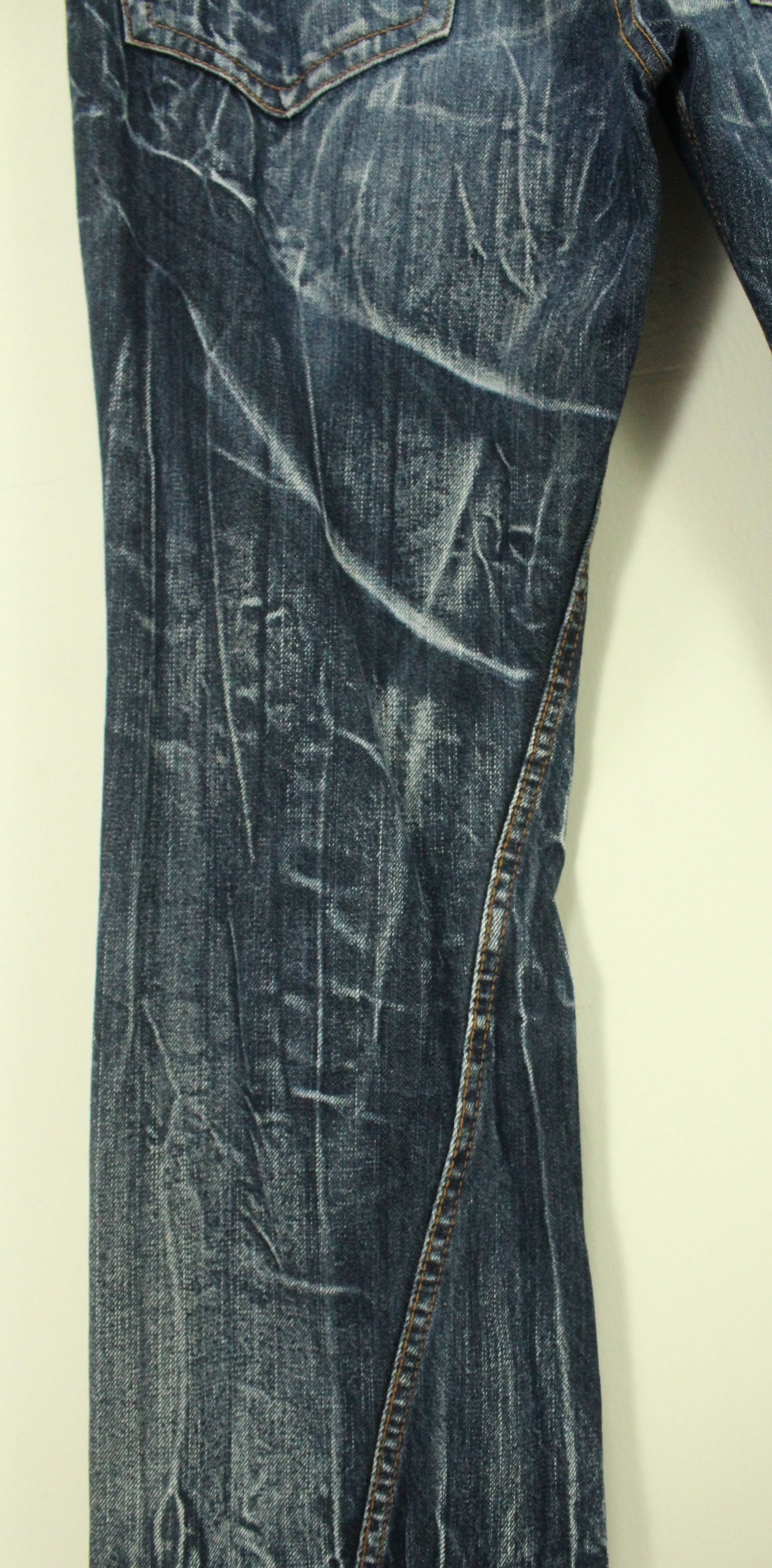 Japanese Brand Flared 🔥 NYLAUS Clothing Denim Spiral Cut Claw Mark Denim Size US 32 / EU 48 - 13 Thumbnail