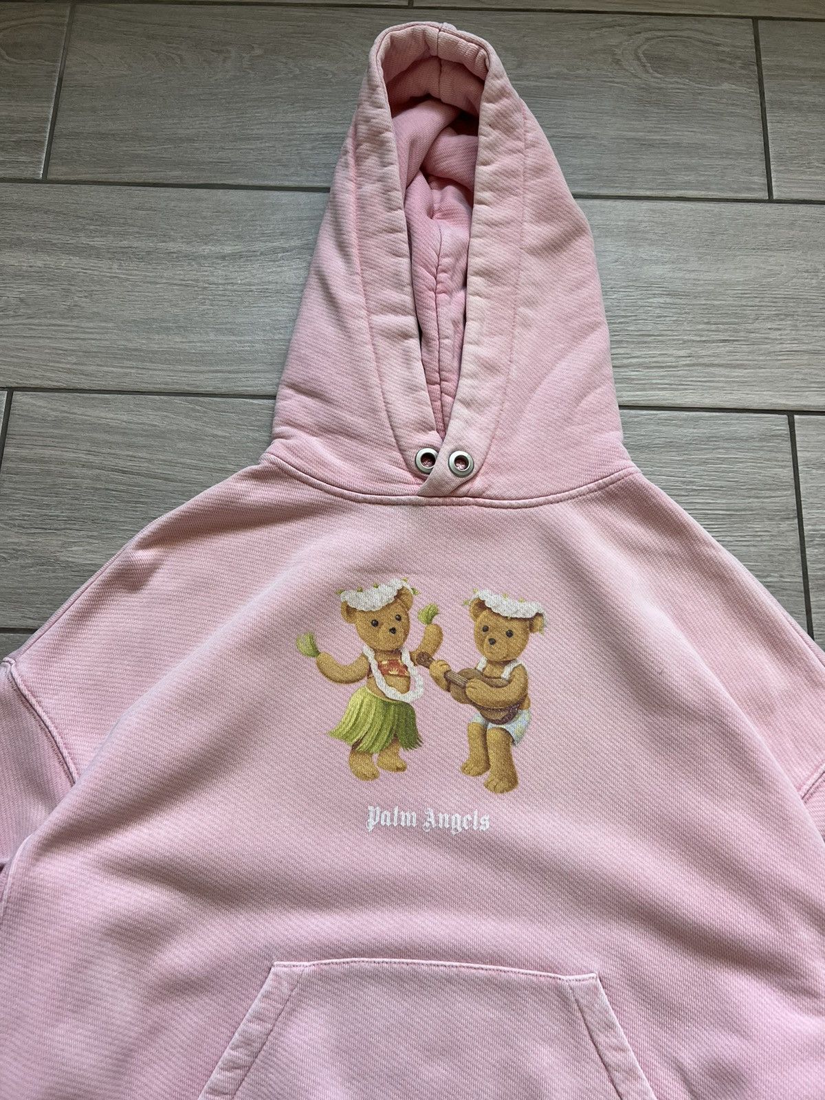 Palm Angels Palm Angels Pink Dancing Bears Logo Oversized Hoodie S Size Size US S / EU 44-46 / 1 - 5 Thumbnail