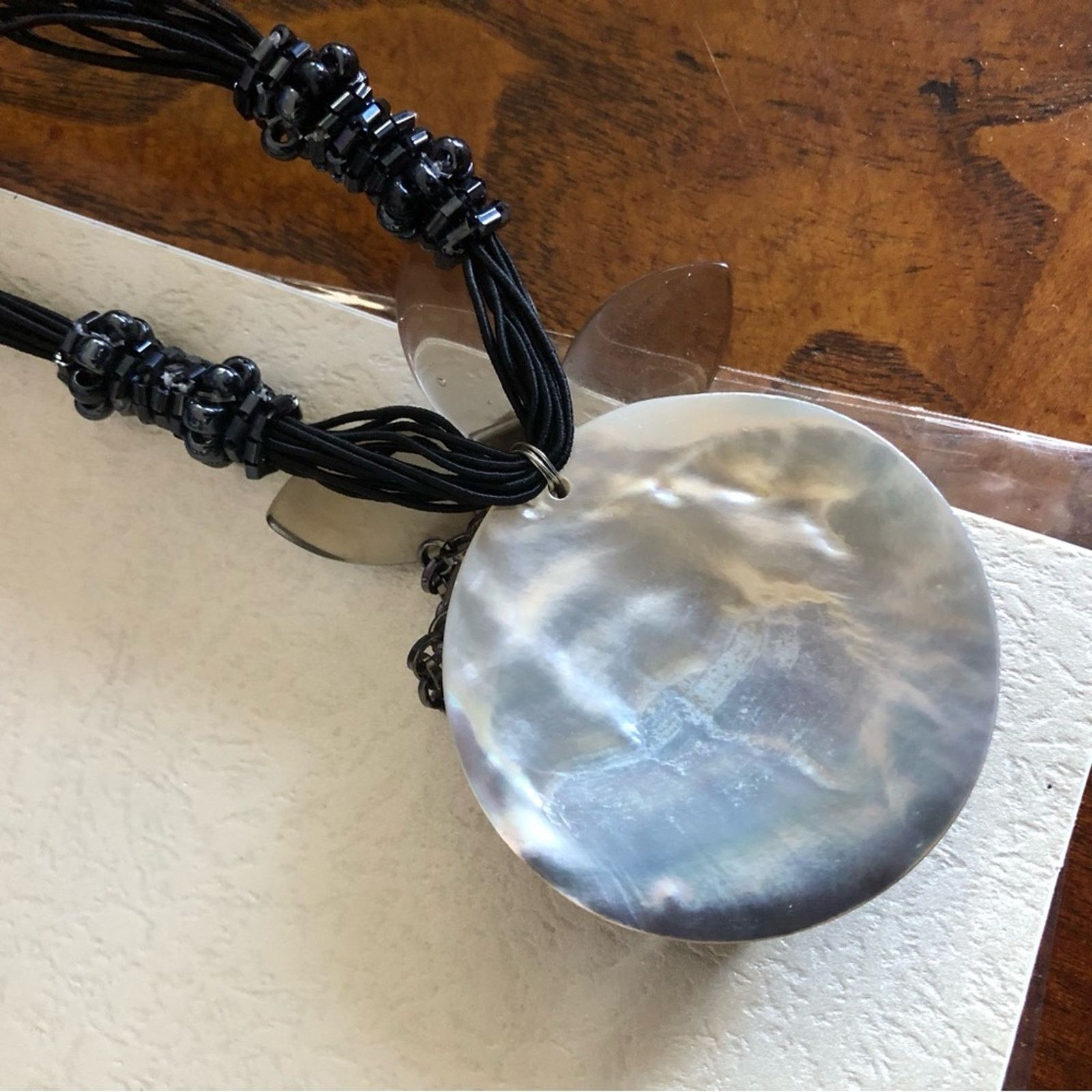 Jewelry Elegant genuine shell medallion multi strand necklace NIP Size ONE SIZE - 8 Thumbnail