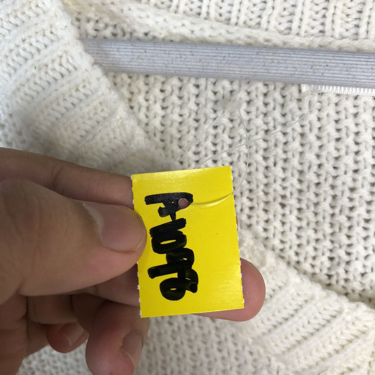 Homespun Knitwear × LOWRYS FARM Lowyrs Farm japan vintage White Knitwear #A1098 Size US M / EU 48-50 / 2 - 10 Thumbnail