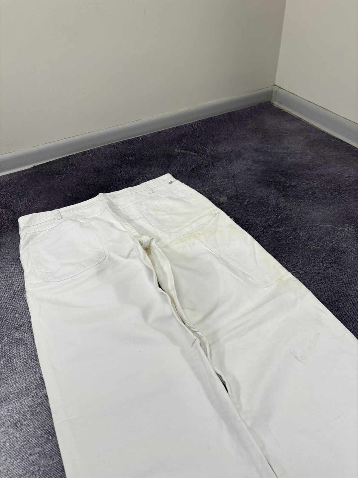 Dickies Vintage 90s Dickies USA White Carpenter Skate Baggy Pants Size US 36 / EU 52 - 5 Thumbnail