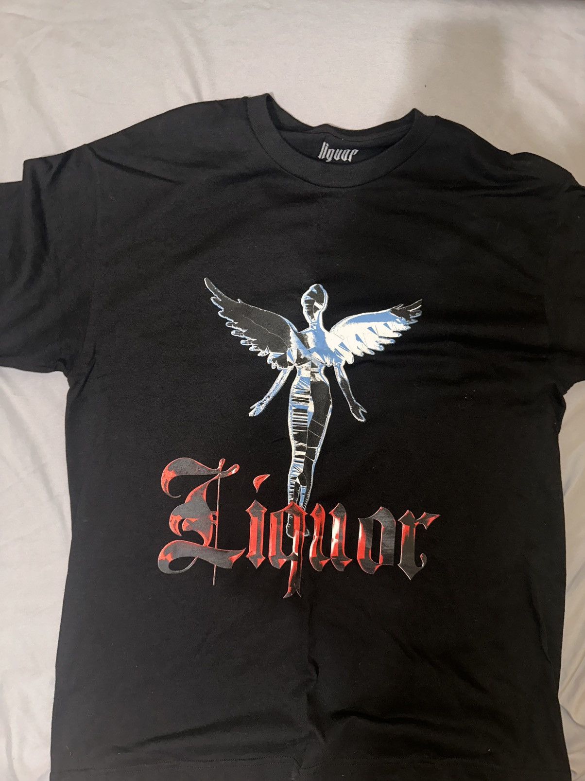Other Liquor Black Angel Tee Large Size US L / EU 52-54 / 3 - 1 Thumbnail