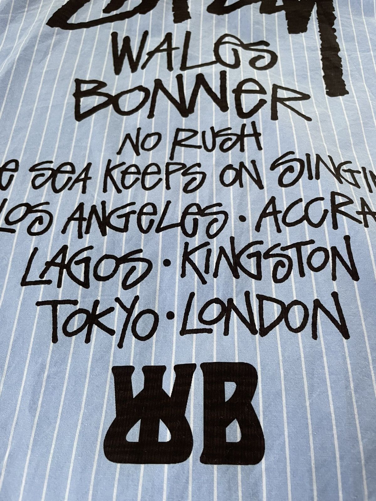 Stussy × Wales Bonner Stussy x Wales Bonner Poplin Shirt - FW25 Size 42L - 18 Thumbnail