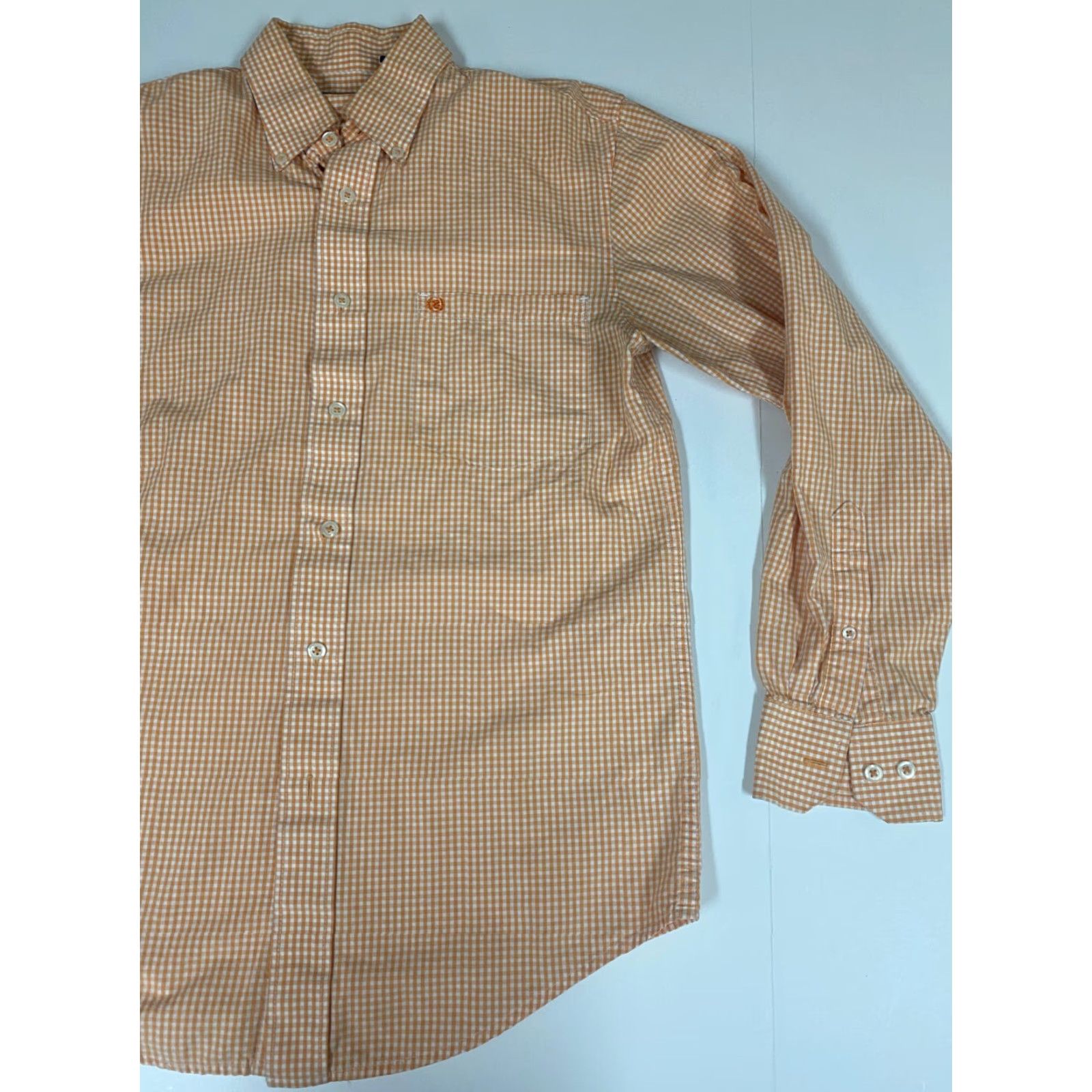 Izod Izod Mens Shirt Small plaid orange button up logo casual Size US S / EU 44-46 / 1 - 2 Thumbnail